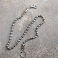 Men's simple beaded trousers and chains