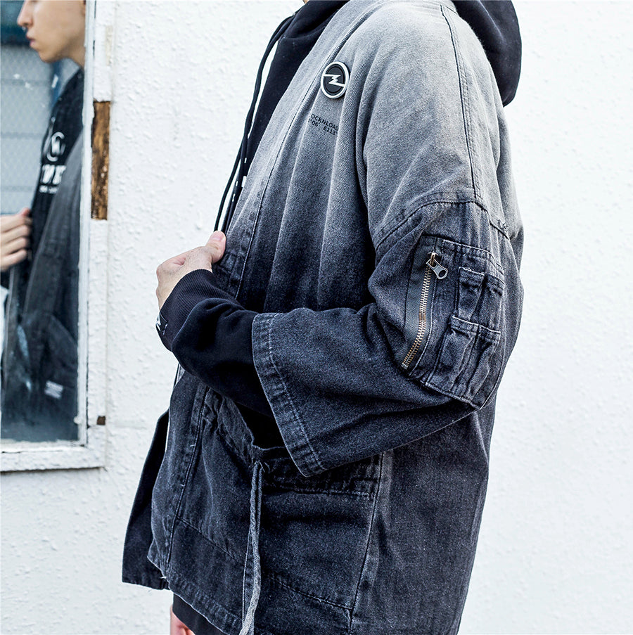 LALKW91 Denim Samurai Shirt