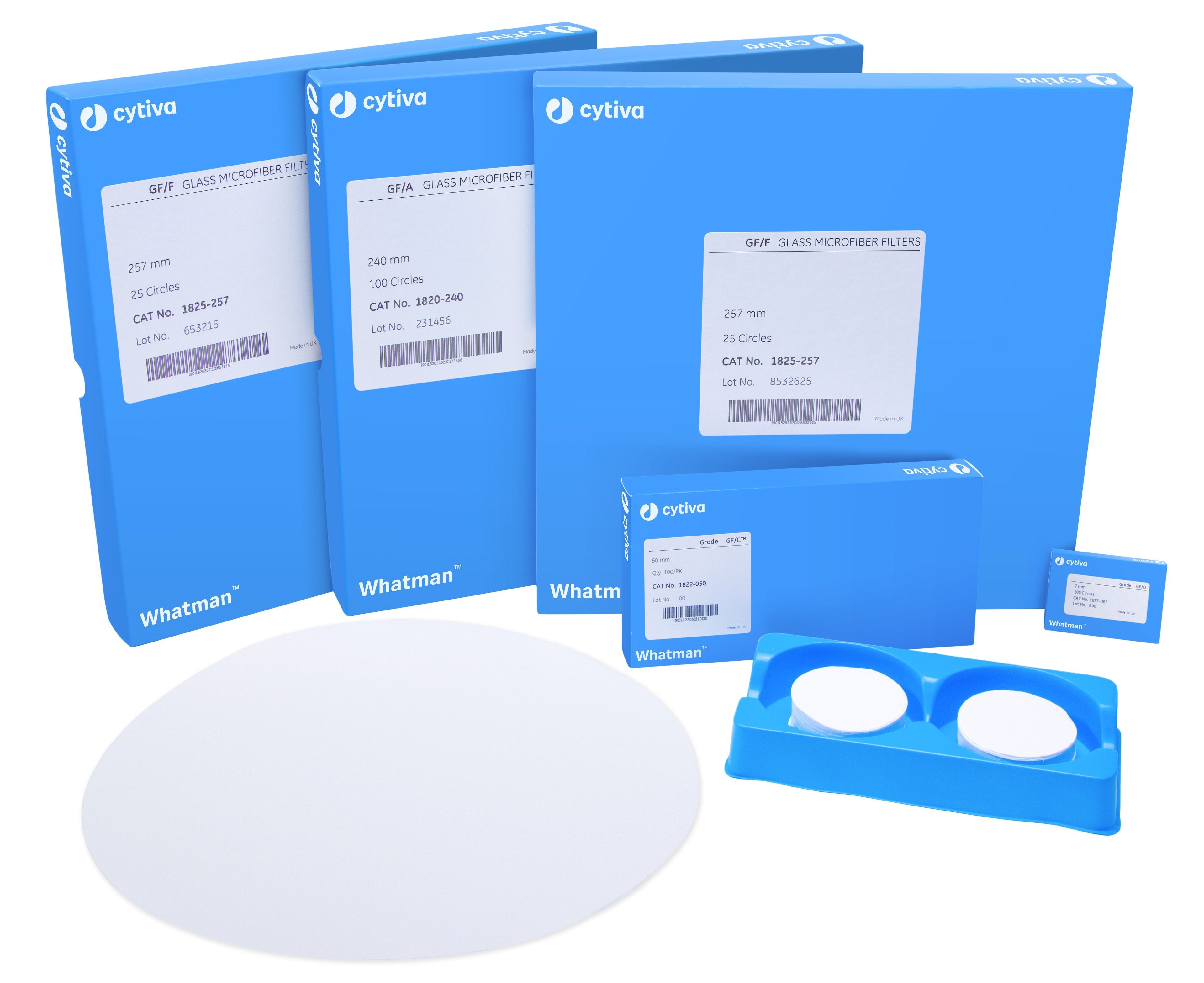 Whatman 1825-055 Filter Circles, 55mm Dia, Binder Free Grade GF/F, 100/pk (PN:1825-055)
