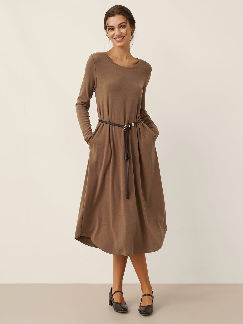 Recycled Leather Belt Versatile Styling For Dress And Blazer VIVETTE