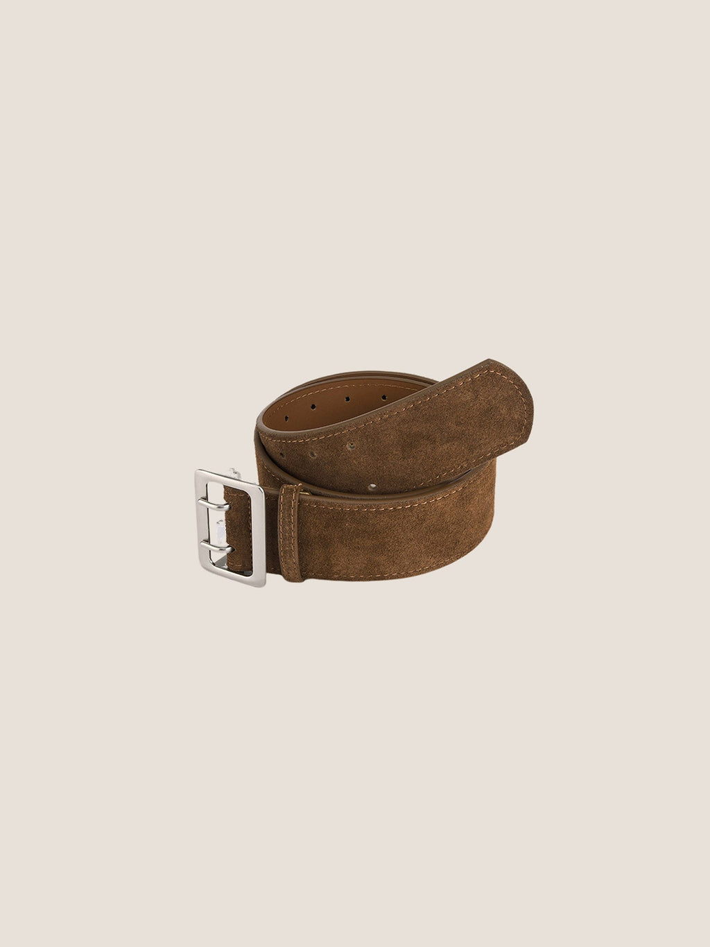Cowhide Wide Retro Matte Belt