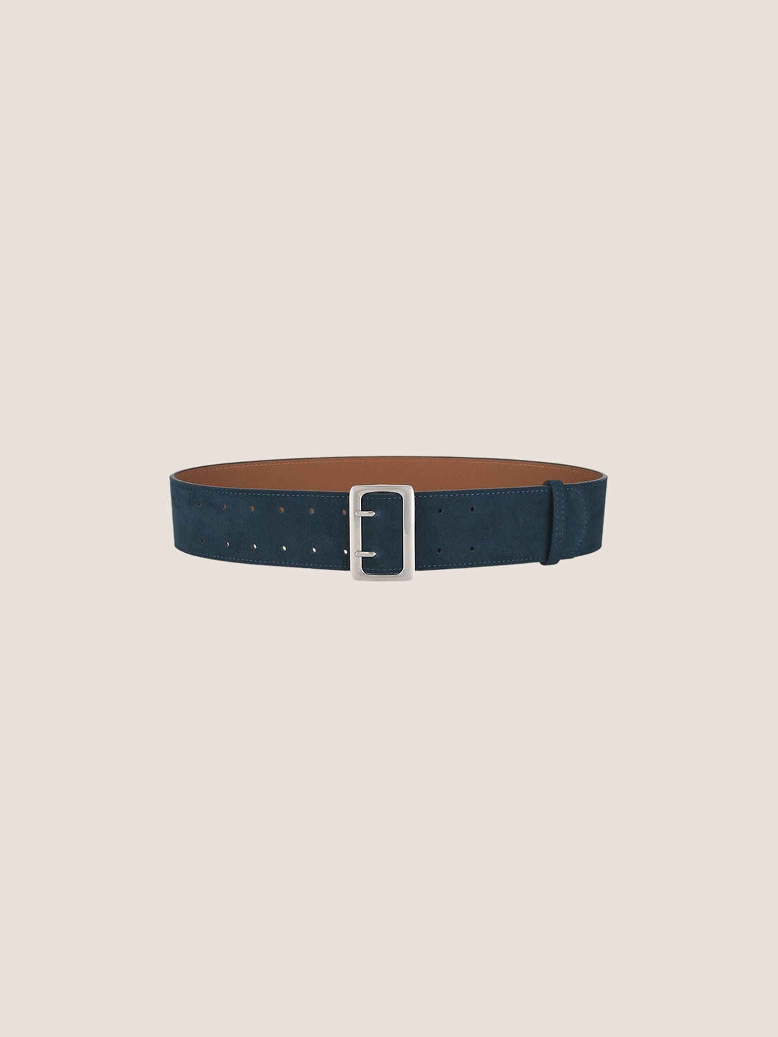 Cowhide Wide Retro Matte Belt