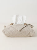 Linen Tissue Box Storage Cover