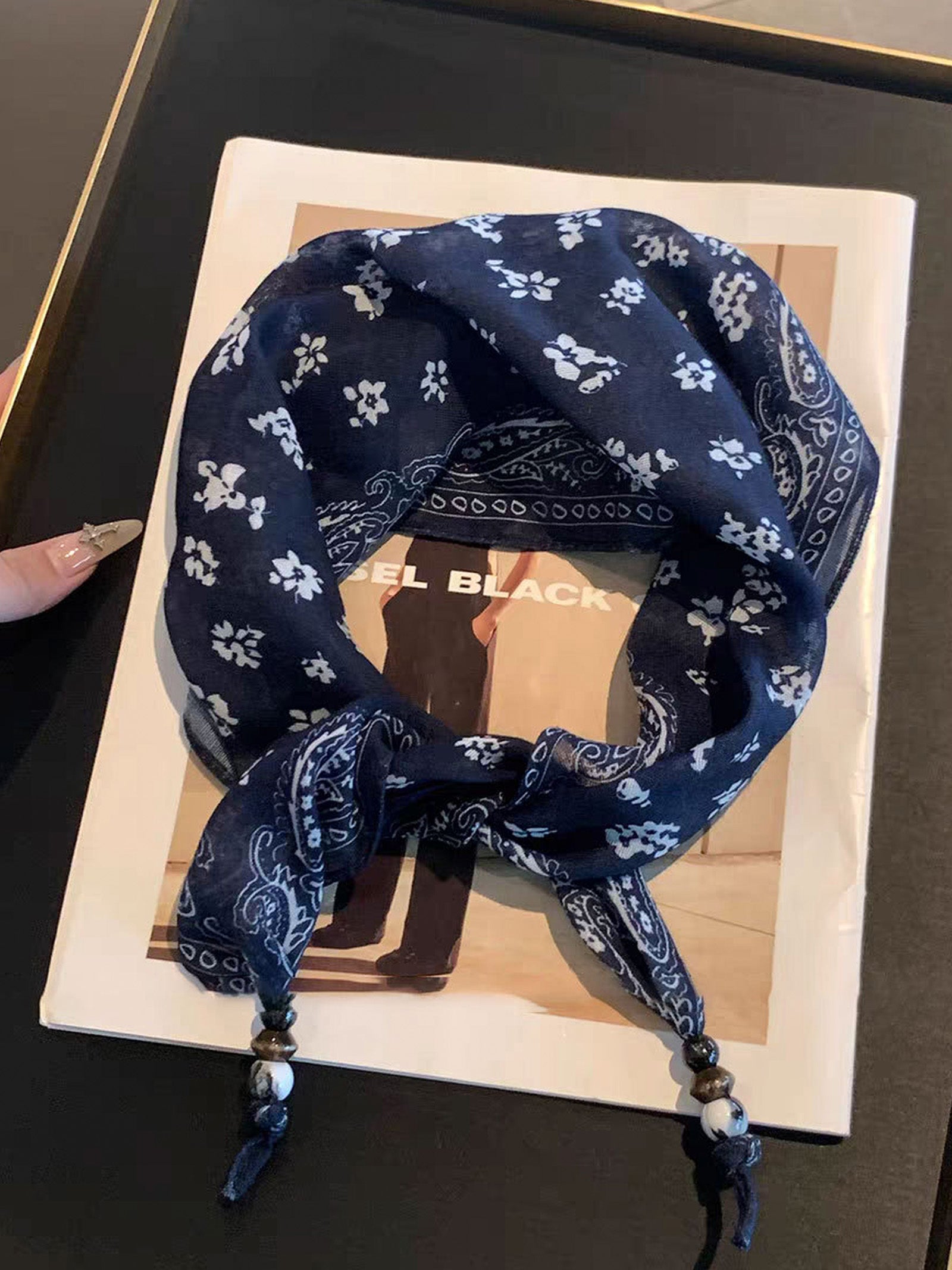Bohemian Floral Multi-Functional Silk Scarf