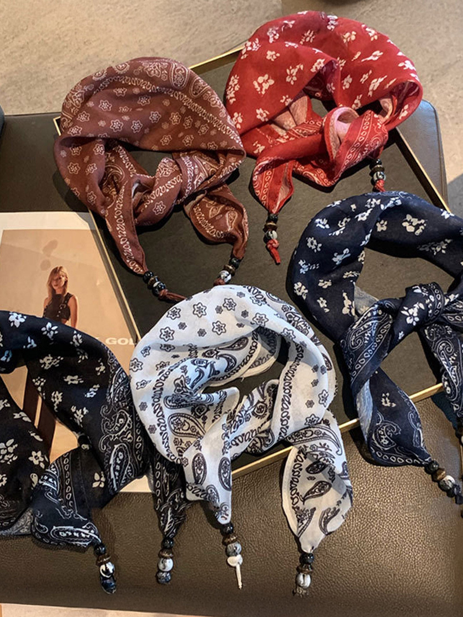 Bohemian Floral Multi-Functional Silk Scarf