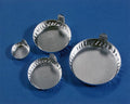 Eagle Thermoplastics D57-144 Disposable Round Aluminum Dishes with Tabs, 57mm Dia x 5/8" D, 1.3 gr., 50 ml, 1440/Cs