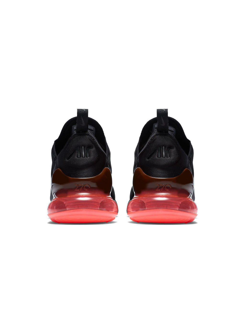 Nike Mens Air Max 270 Black/Black-Hot Punch