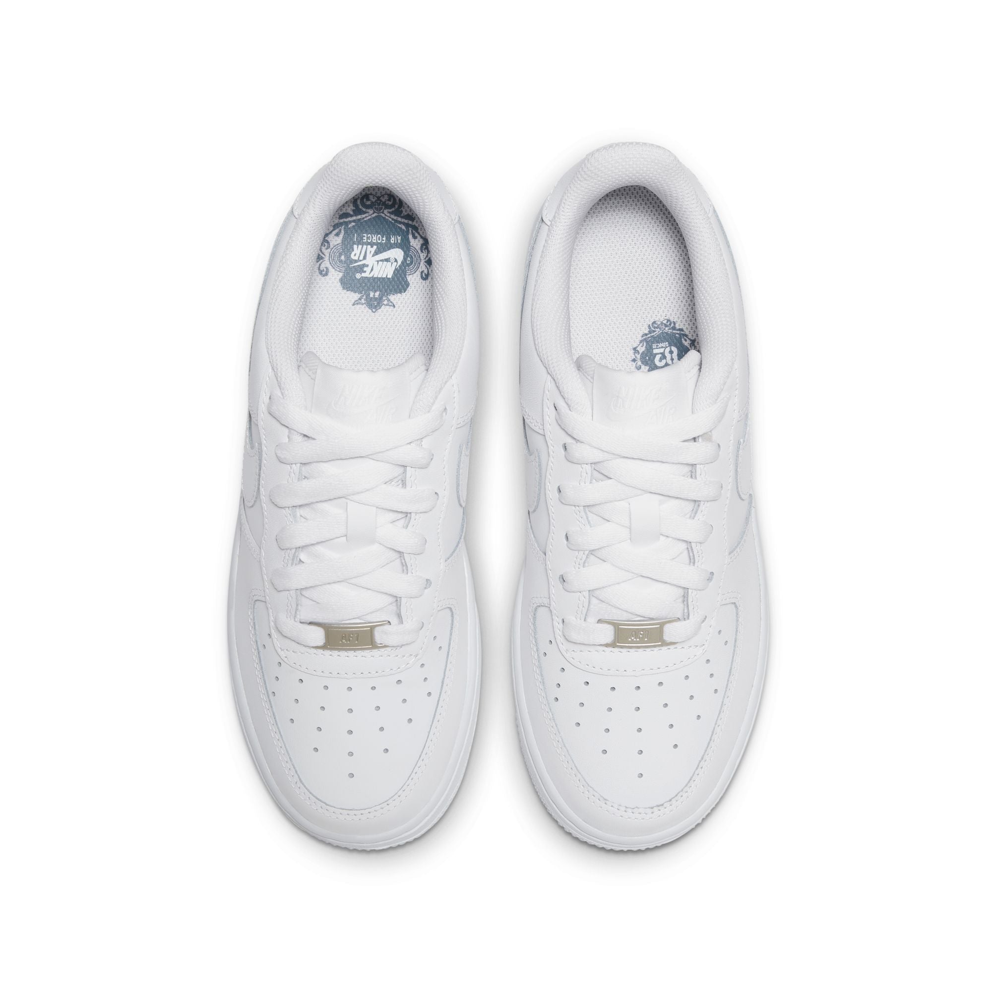 Nike Big Kids Air Force 1 LE – Triple White
