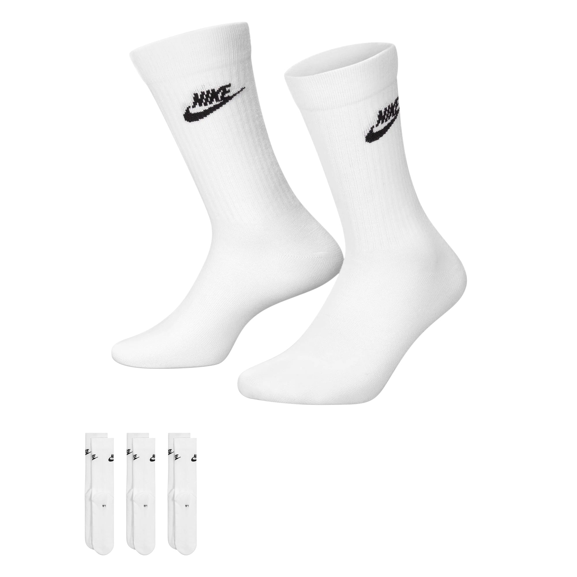 Nike 3-Pack Sportswear Everyday Essential Socks - White