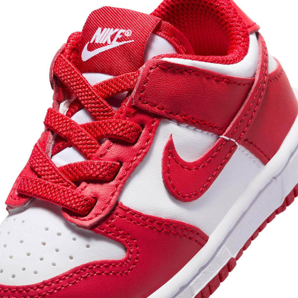Nike (TD) Dunk Low - White/University Red
