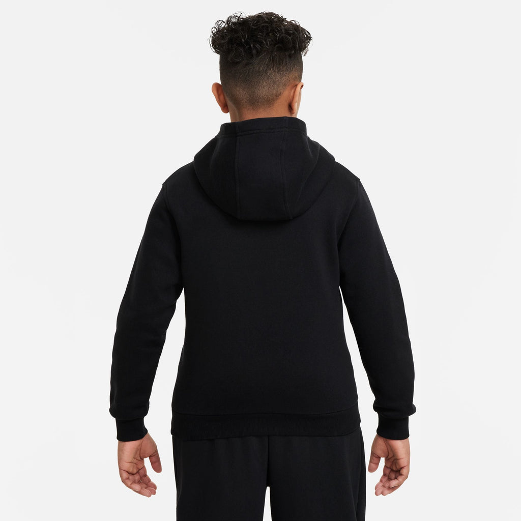 Nike Big Kids Sportswear Club Hoodie - Fleece Black/White