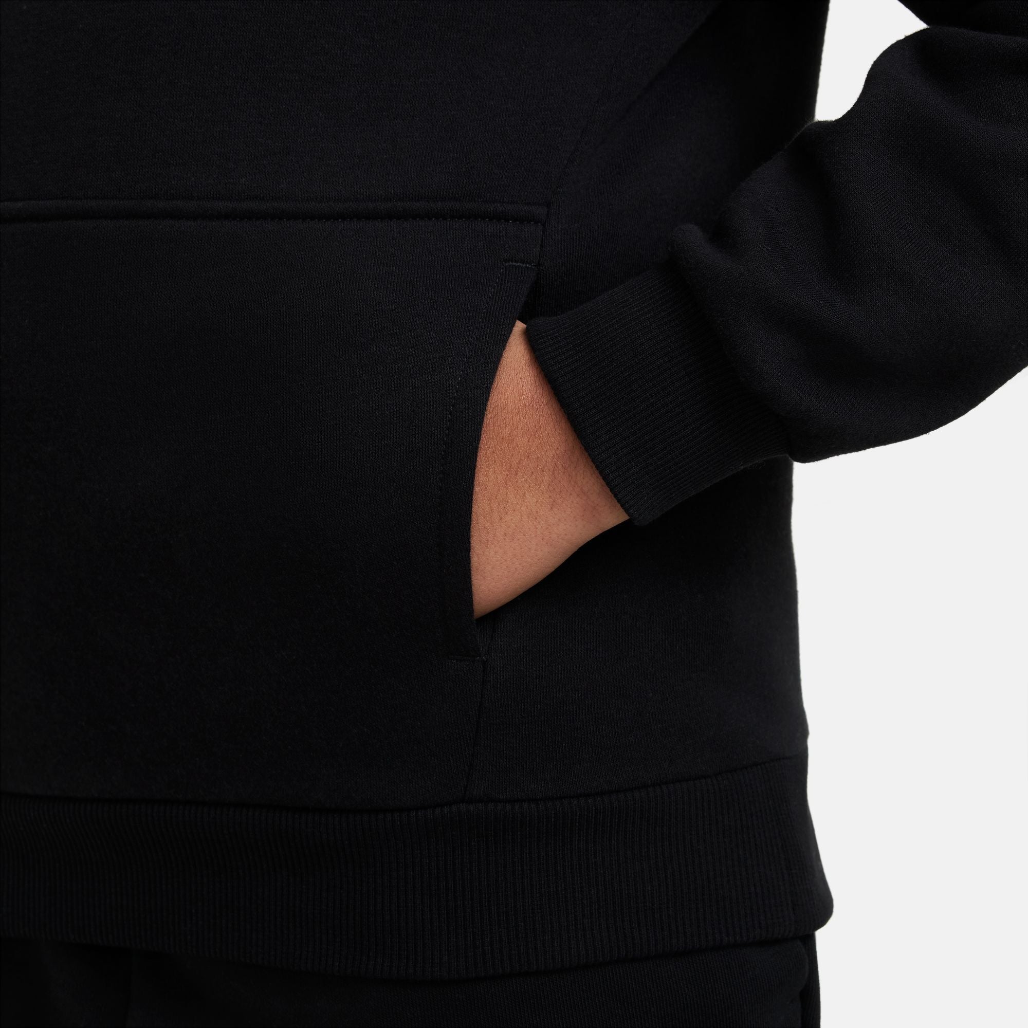 Nike Big Kids Sportswear Club Hoodie - Fleece Black/White