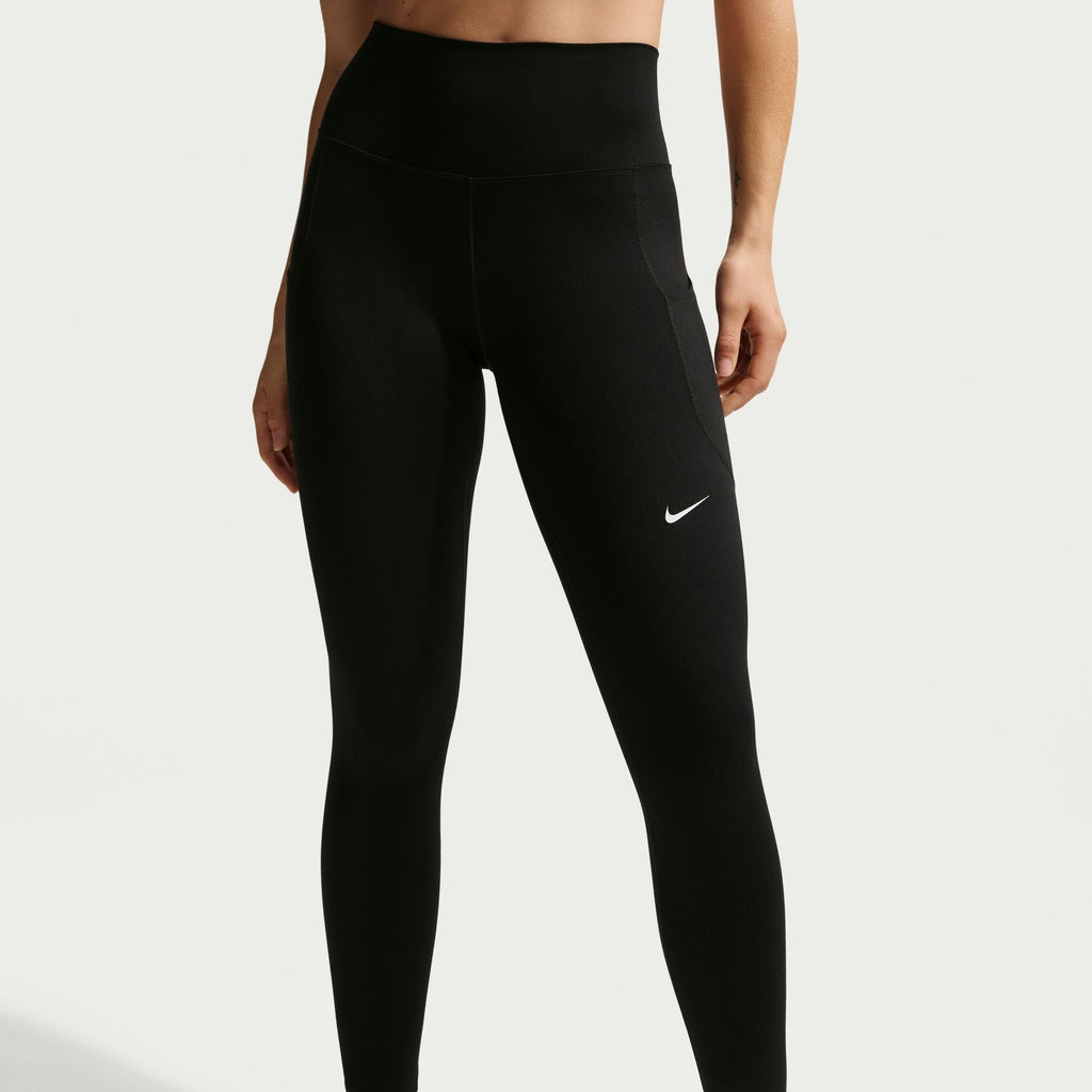 Nike Womens One High-Waisted 7/8 Leggings - Black/White