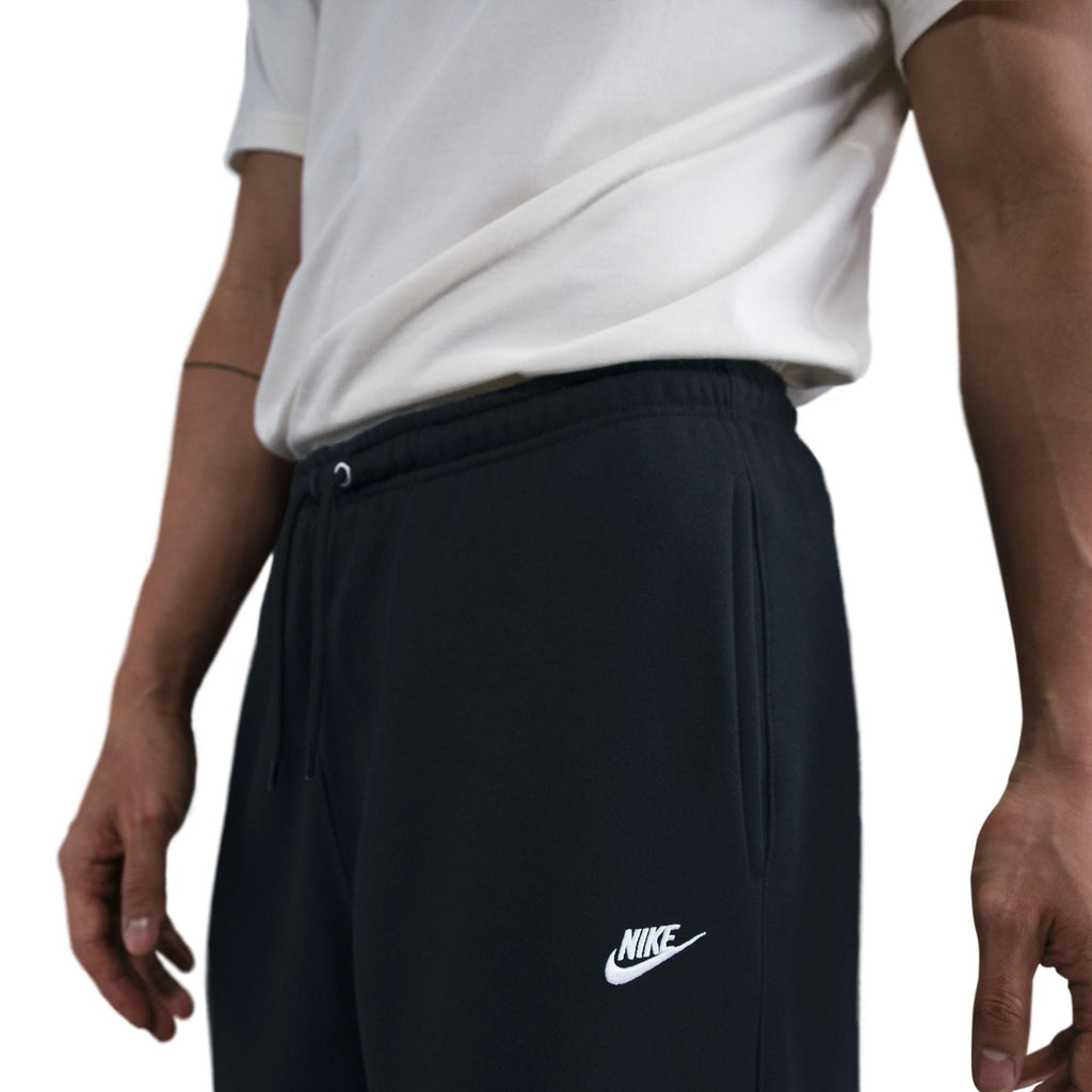 Nike Mens Club Open-Hem Sweatpants - Black