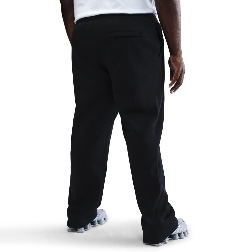 Nike Mens Club Open-Hem Sweatpants - Black
