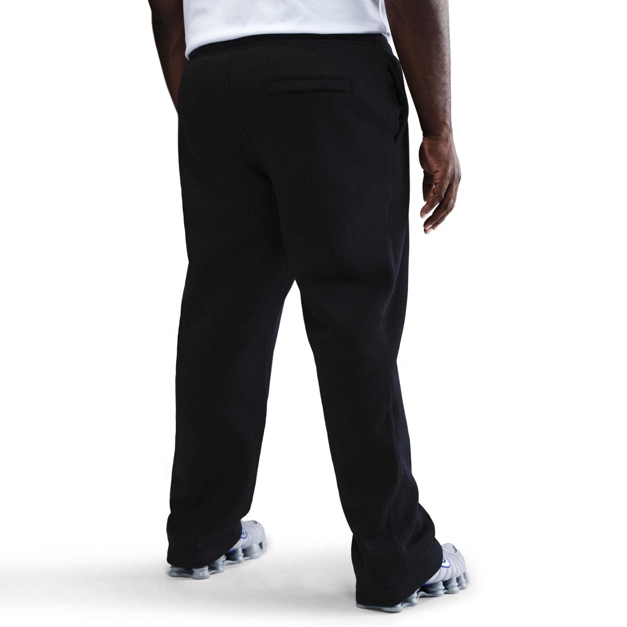 Nike Mens Club Open-Hem Sweatpants - Black