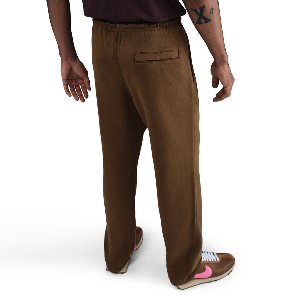Nike Mens Club Open Hem Sweatpants - Brown