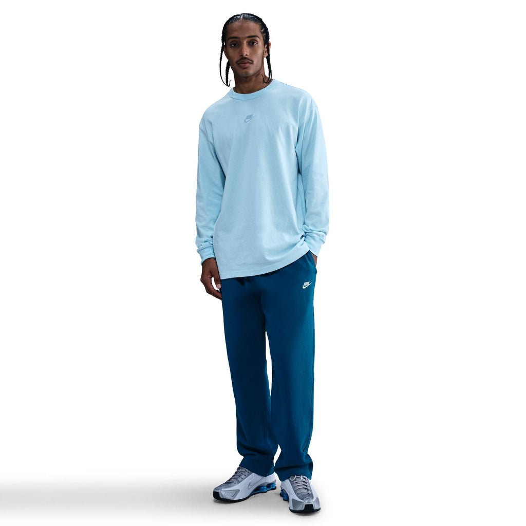 Nike Mens Open Hem Fleece Sweatpants - Green Abyss