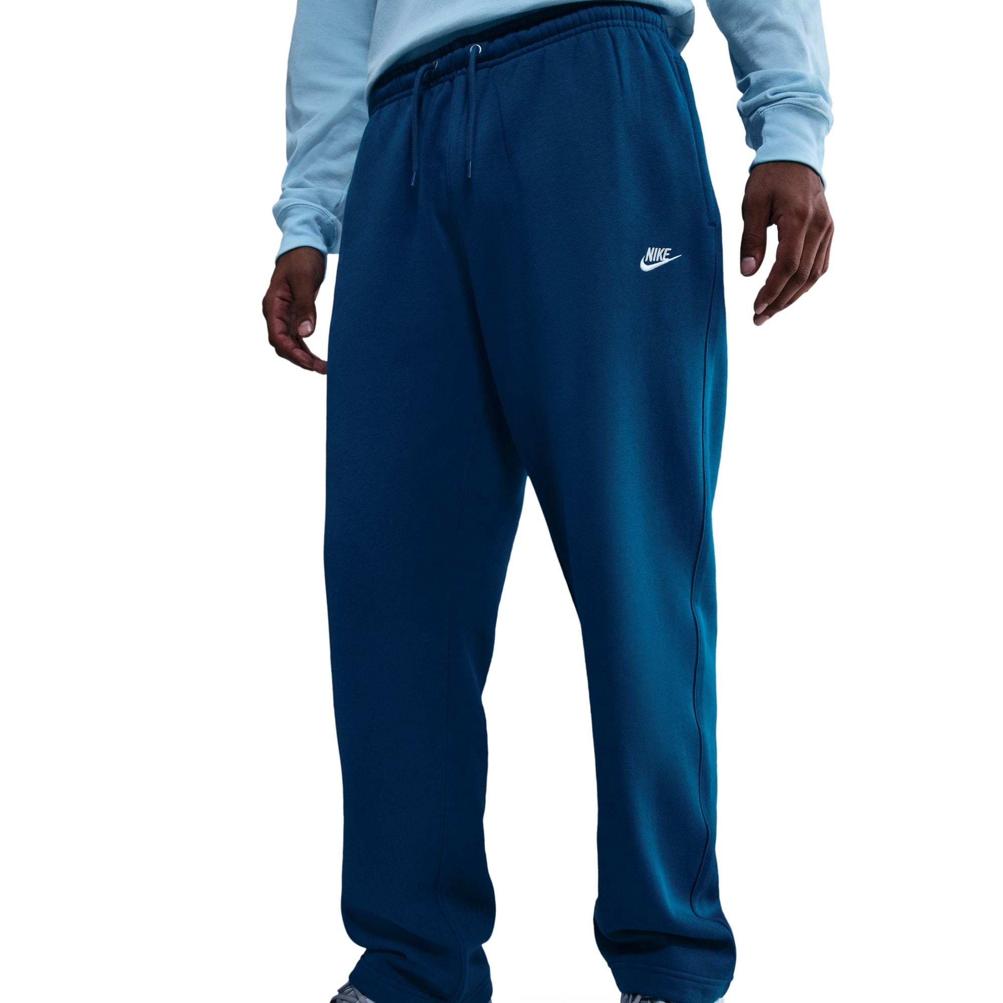 Nike Mens Open Hem Fleece Sweatpants - Green Abyss