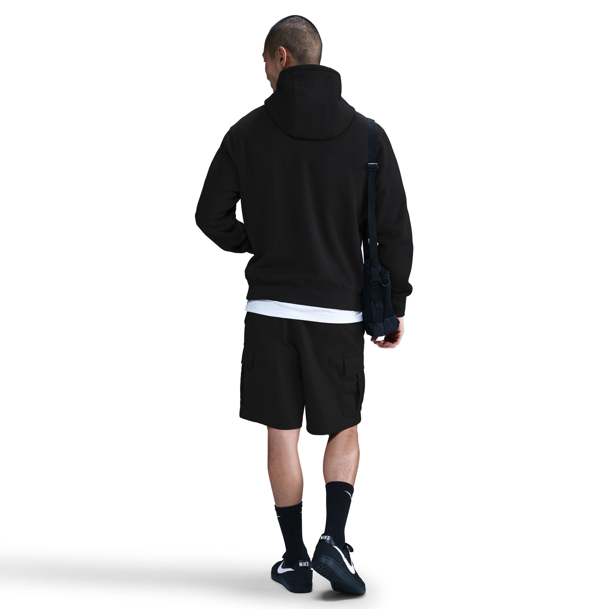 Nike Mens Fleece Pullover Hoodie - Black