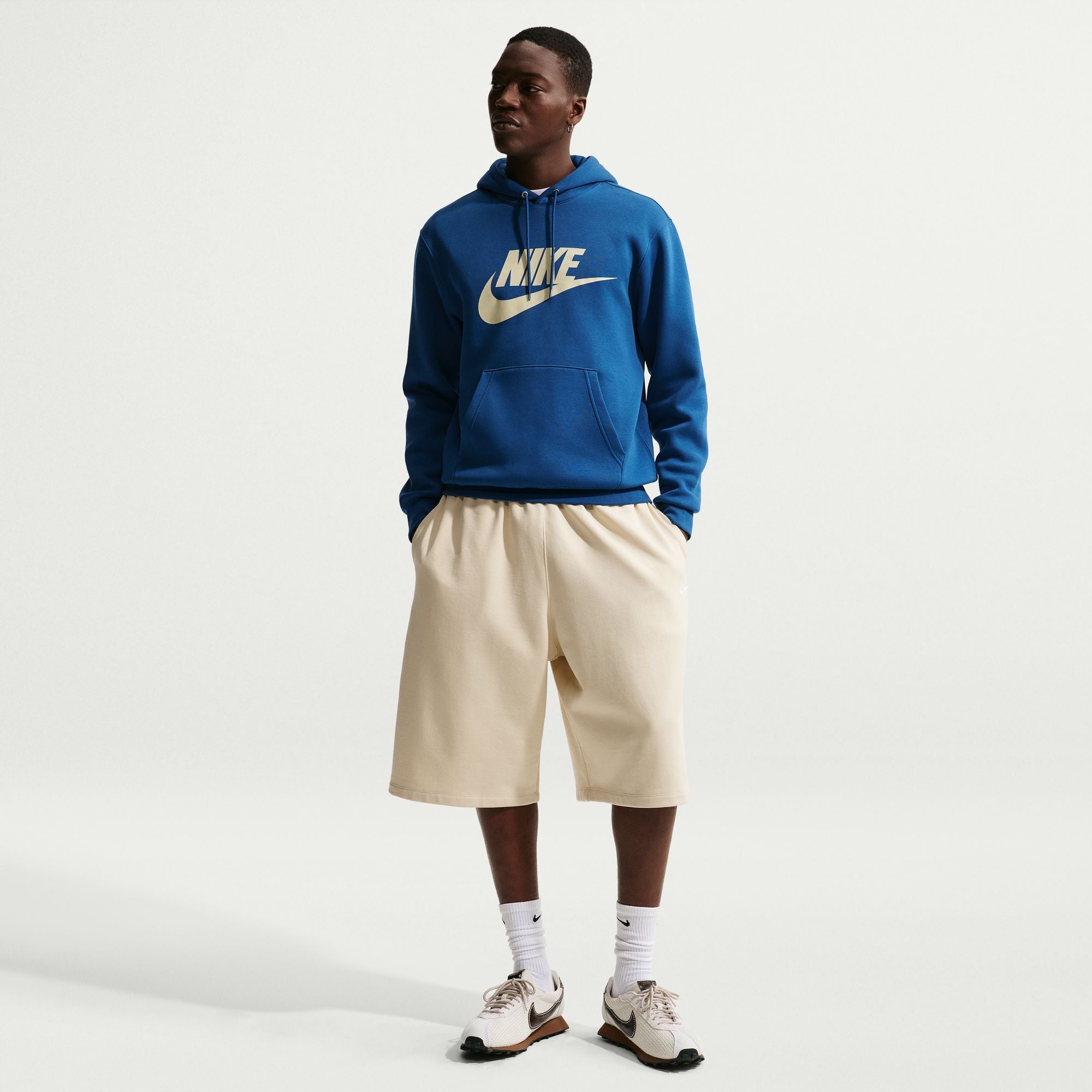 Nike Mens Fleece Pullover Hoodie - Court Blue