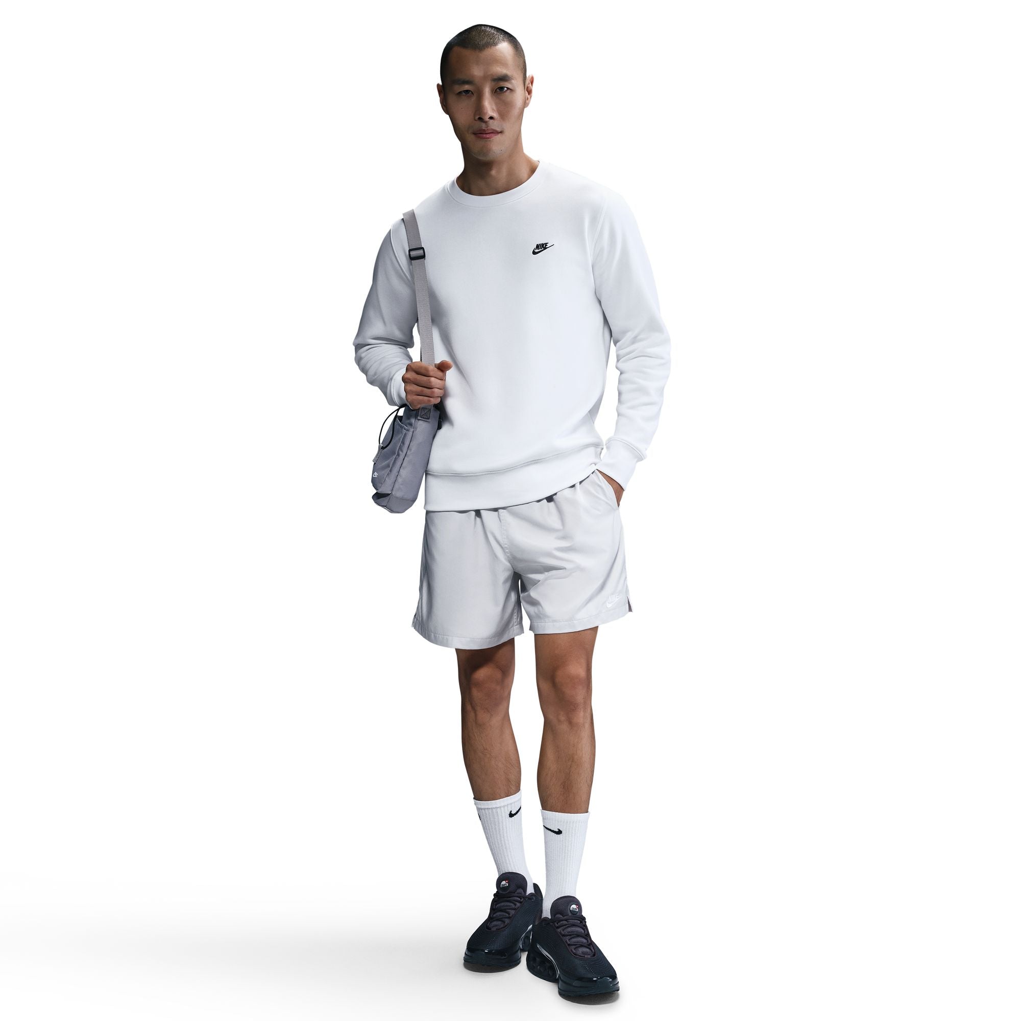 Nike Men's Club Fleece Crewneck - White