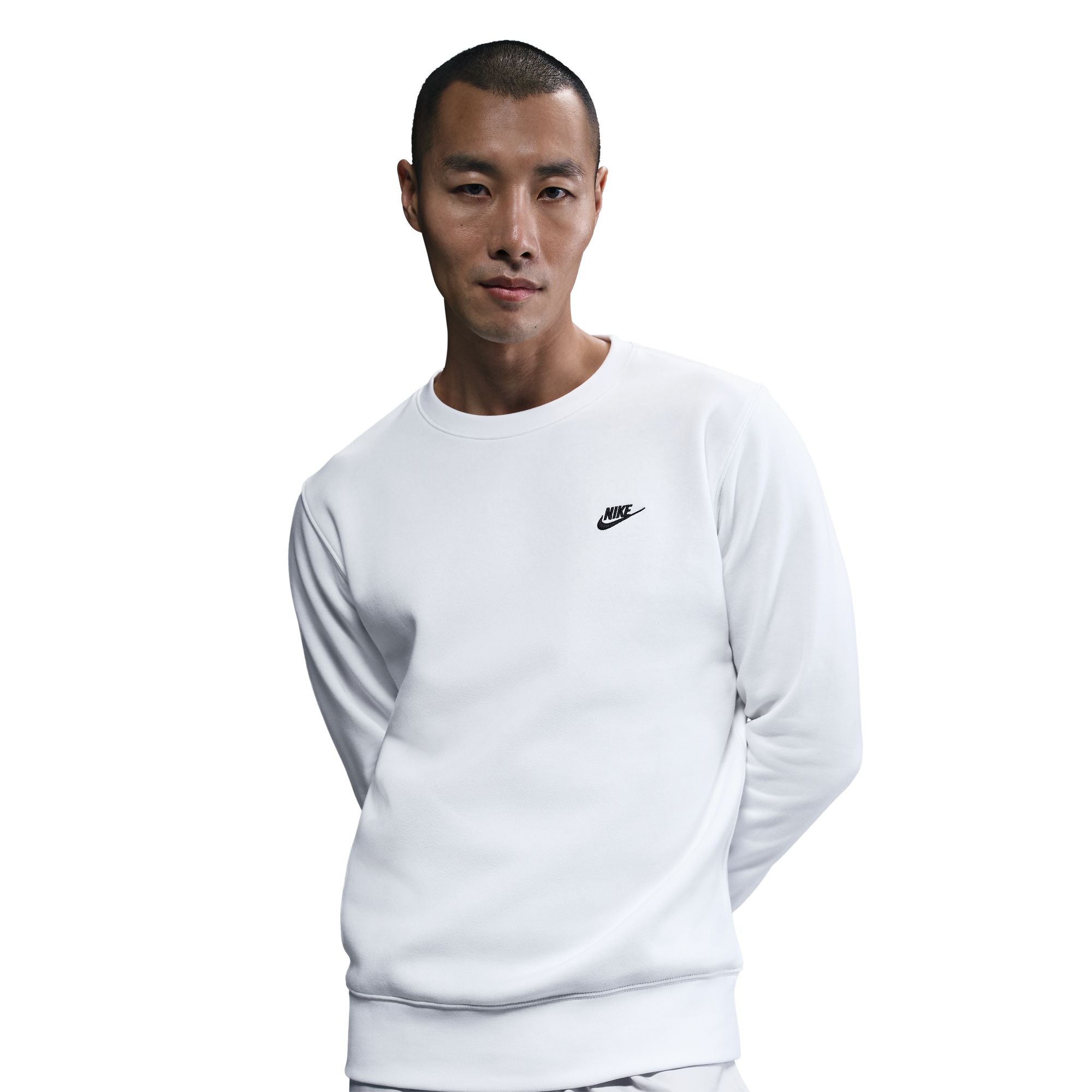 Nike Men's Club Fleece Crewneck - White