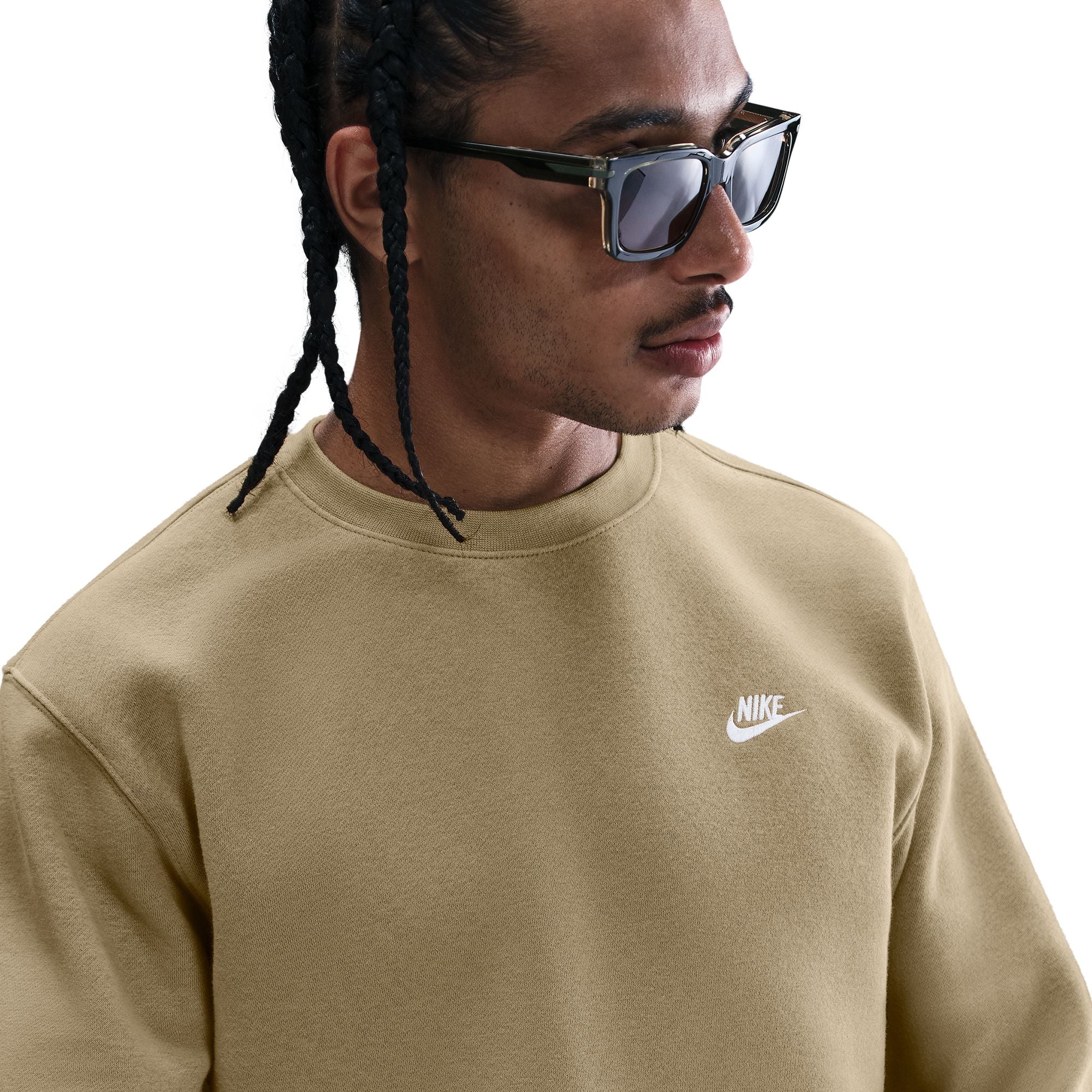 Nike Mens Club Fleece Crewneck - Parachute Beige