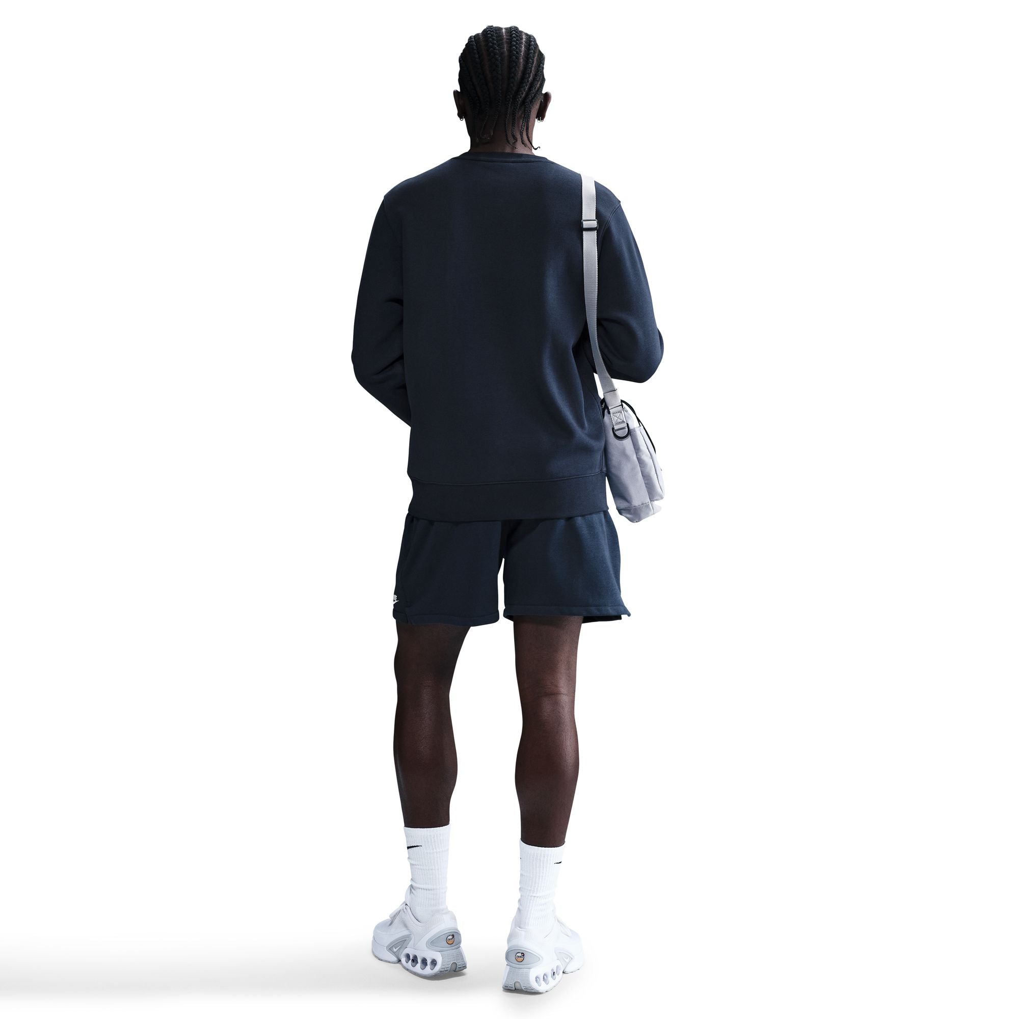 Nike Mens Club Fleece Crewneck - Obsidian
