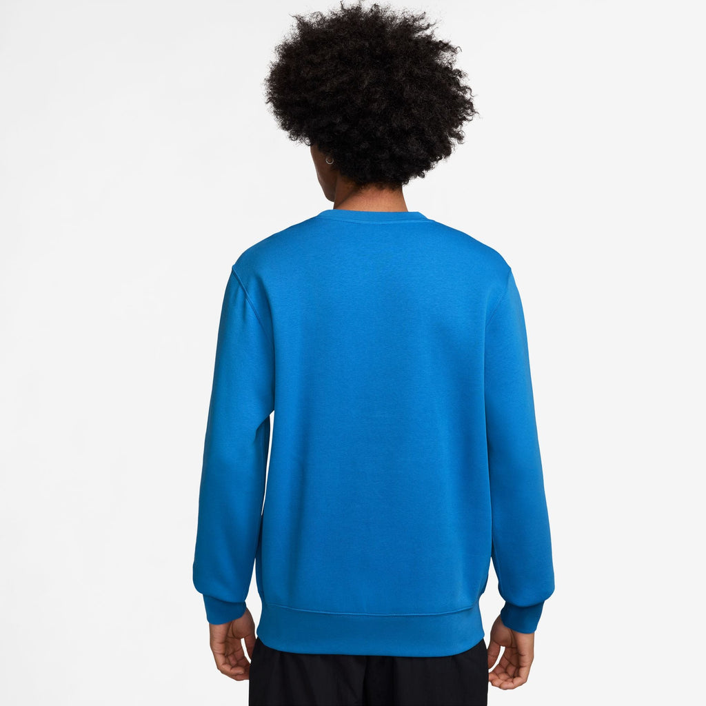 Nike Mens Club Fleece Crewneck - Photo Blue