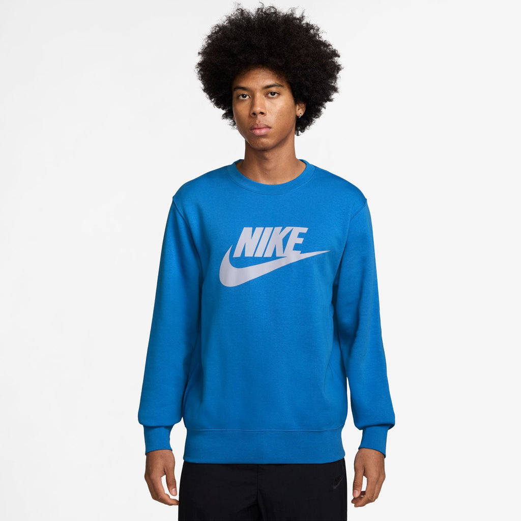 Nike Mens Club Fleece Crewneck - Photo Blue