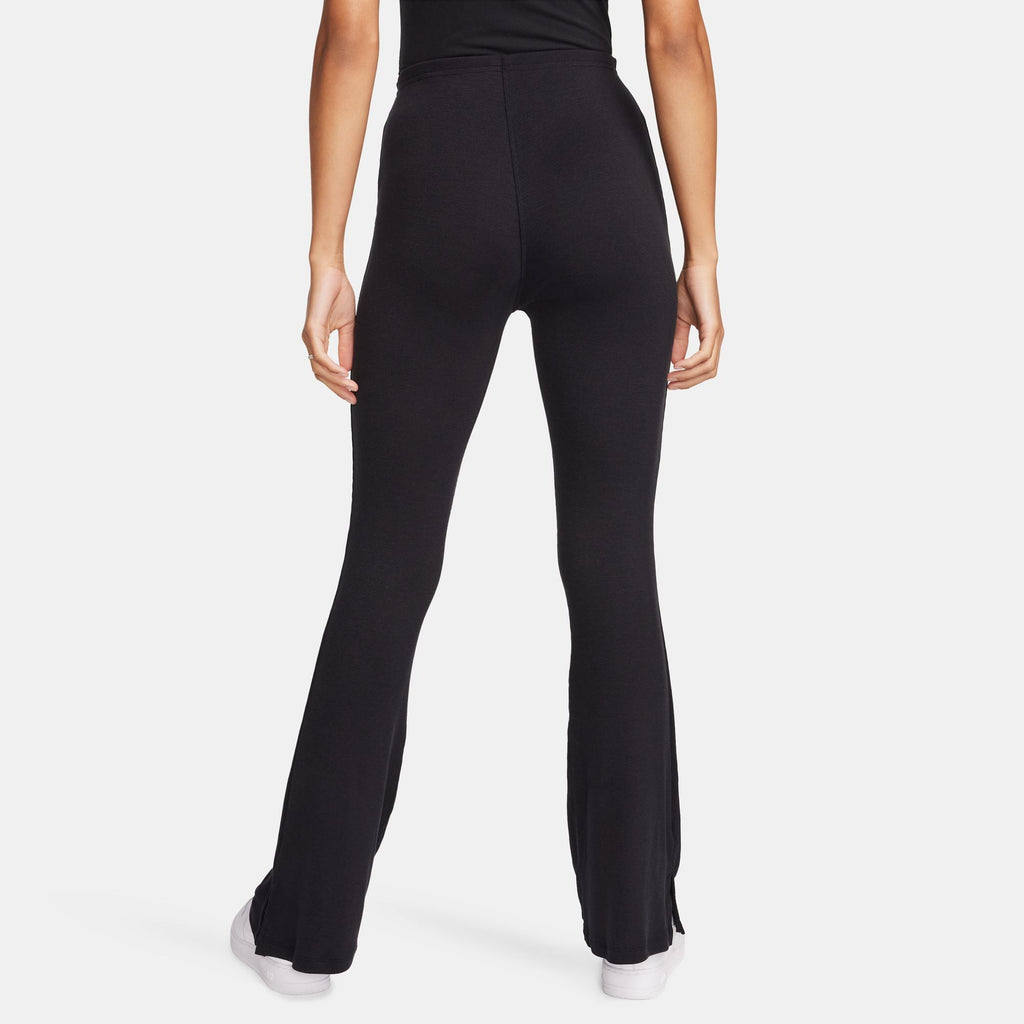 Nike Womens Sportswear Chill Knit Flared Leggings - Black