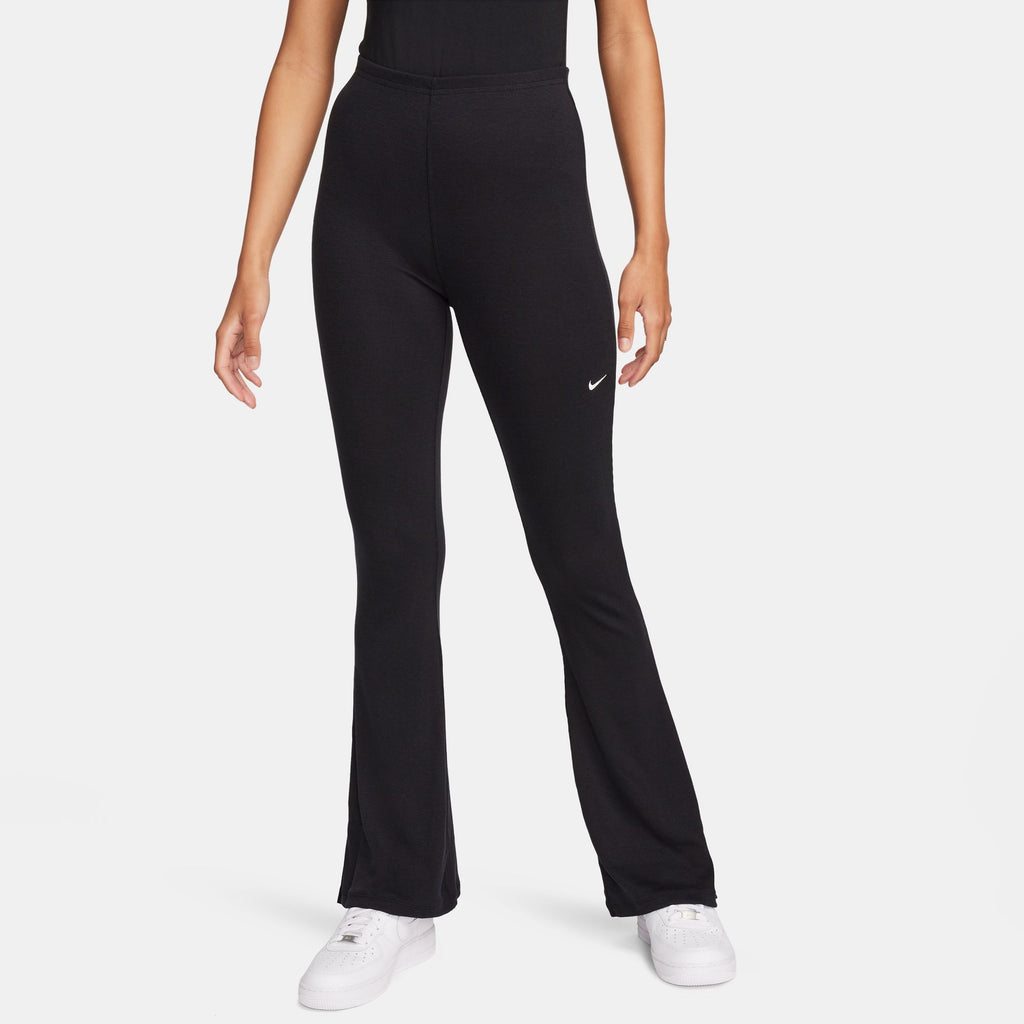 Nike Womens Sportswear Chill Knit Flared Leggings - Black