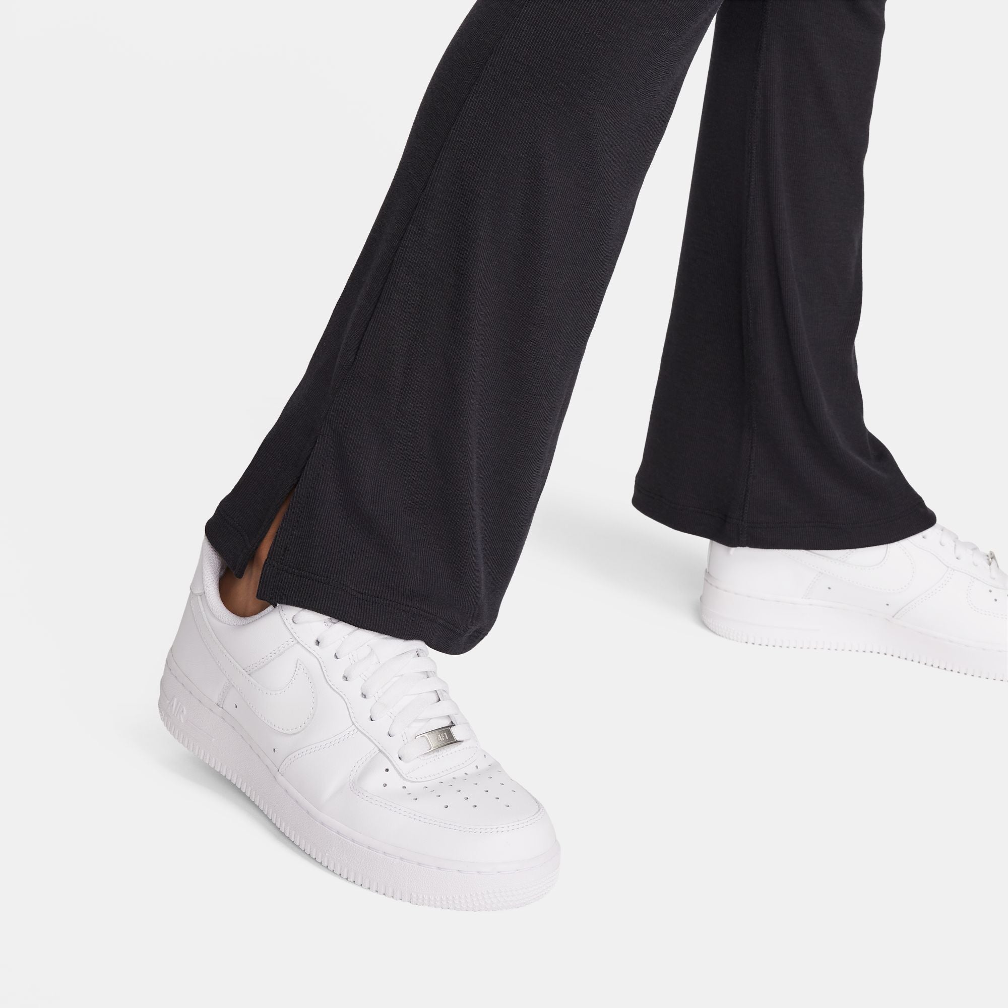 Nike Womens Sportswear Chill Knit Flared Leggings - Black