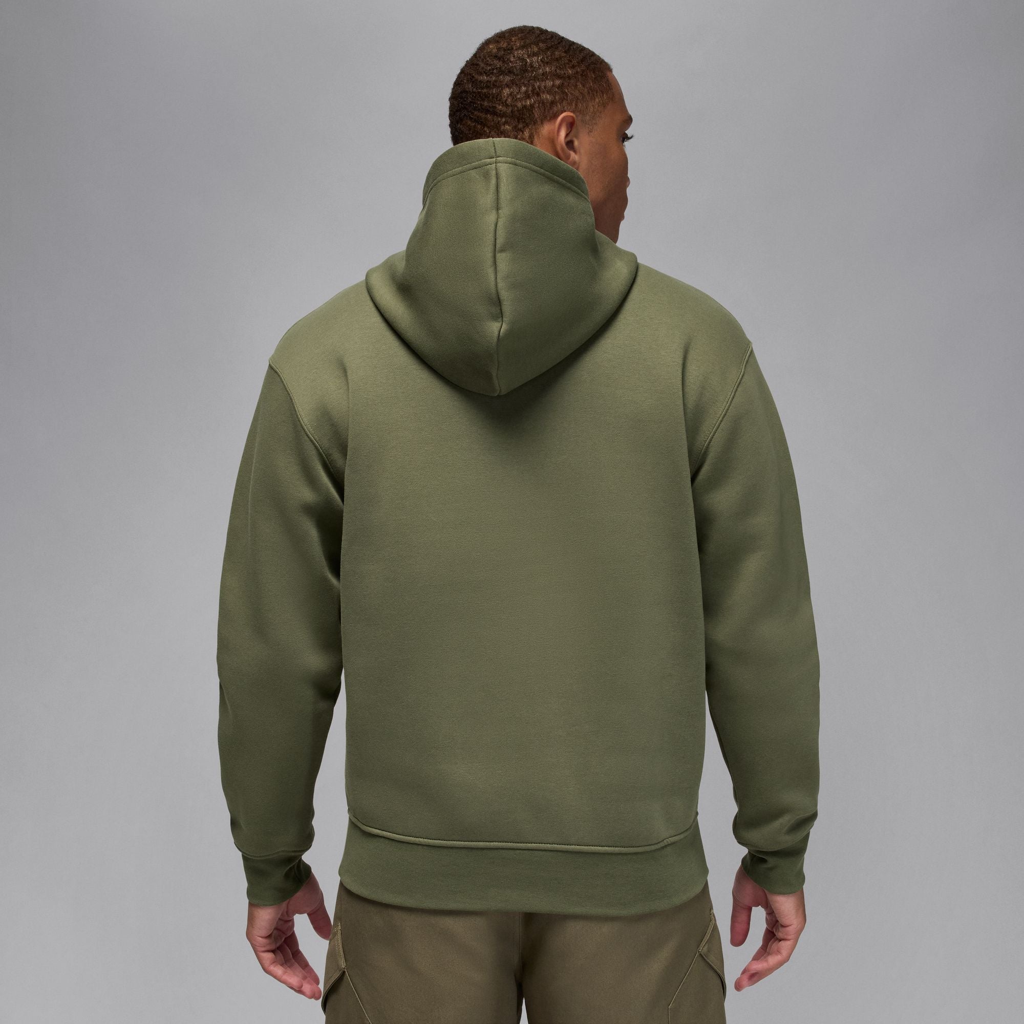 Air Jordan Mens Brooklyn Fleece Pullover Hoodie - Medium Olive