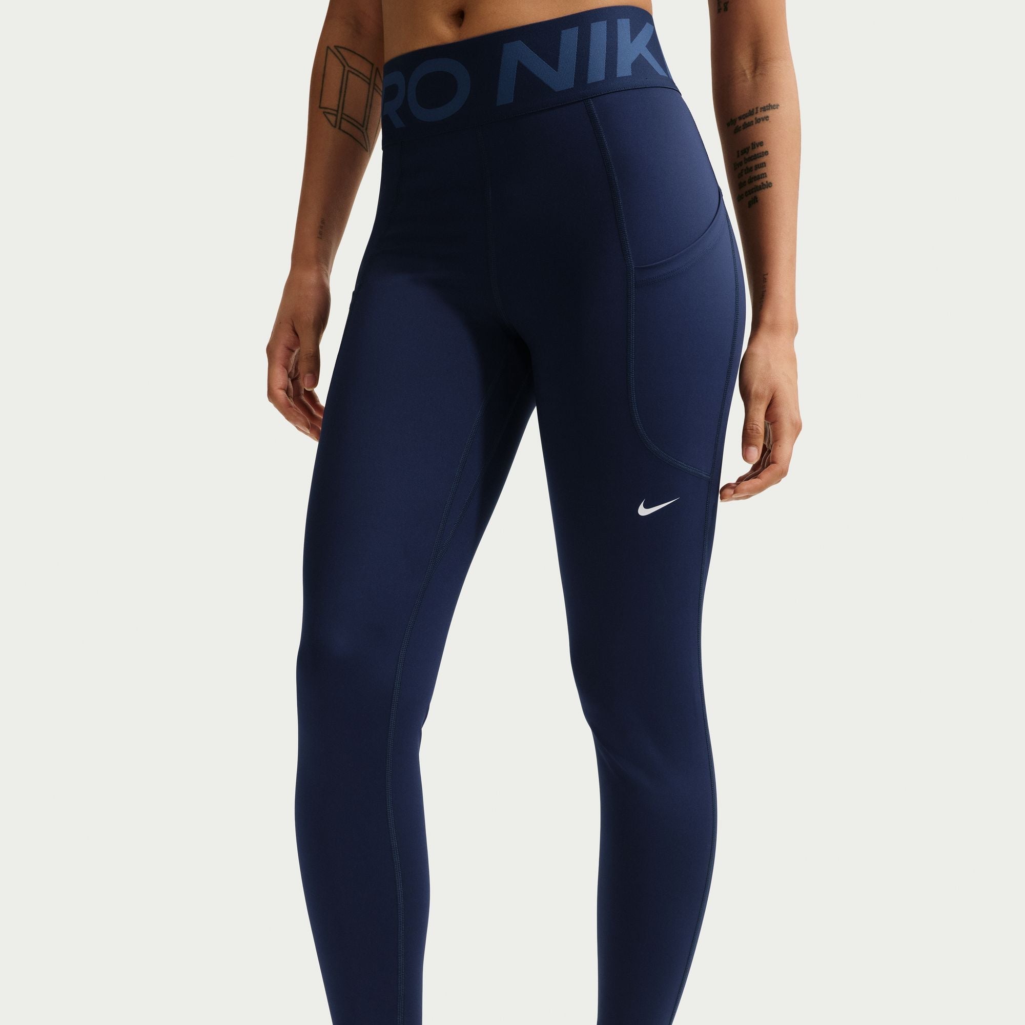 Nike Womens High-Waisted Leggings - Midnight Navy