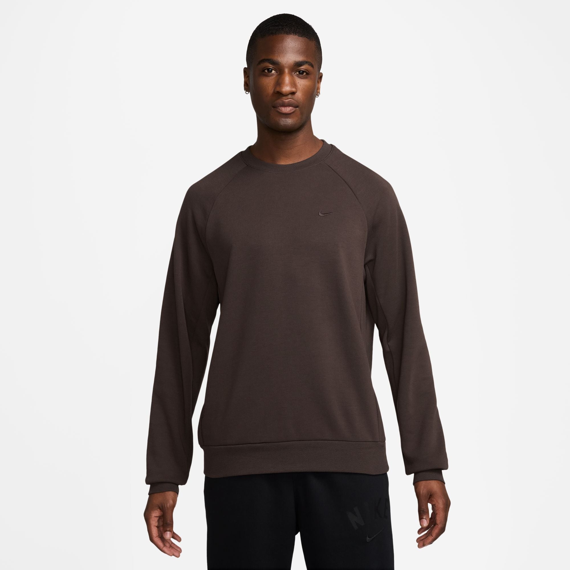 Nike Mens Primary Fleece Long Sleeve - Baroque Brown