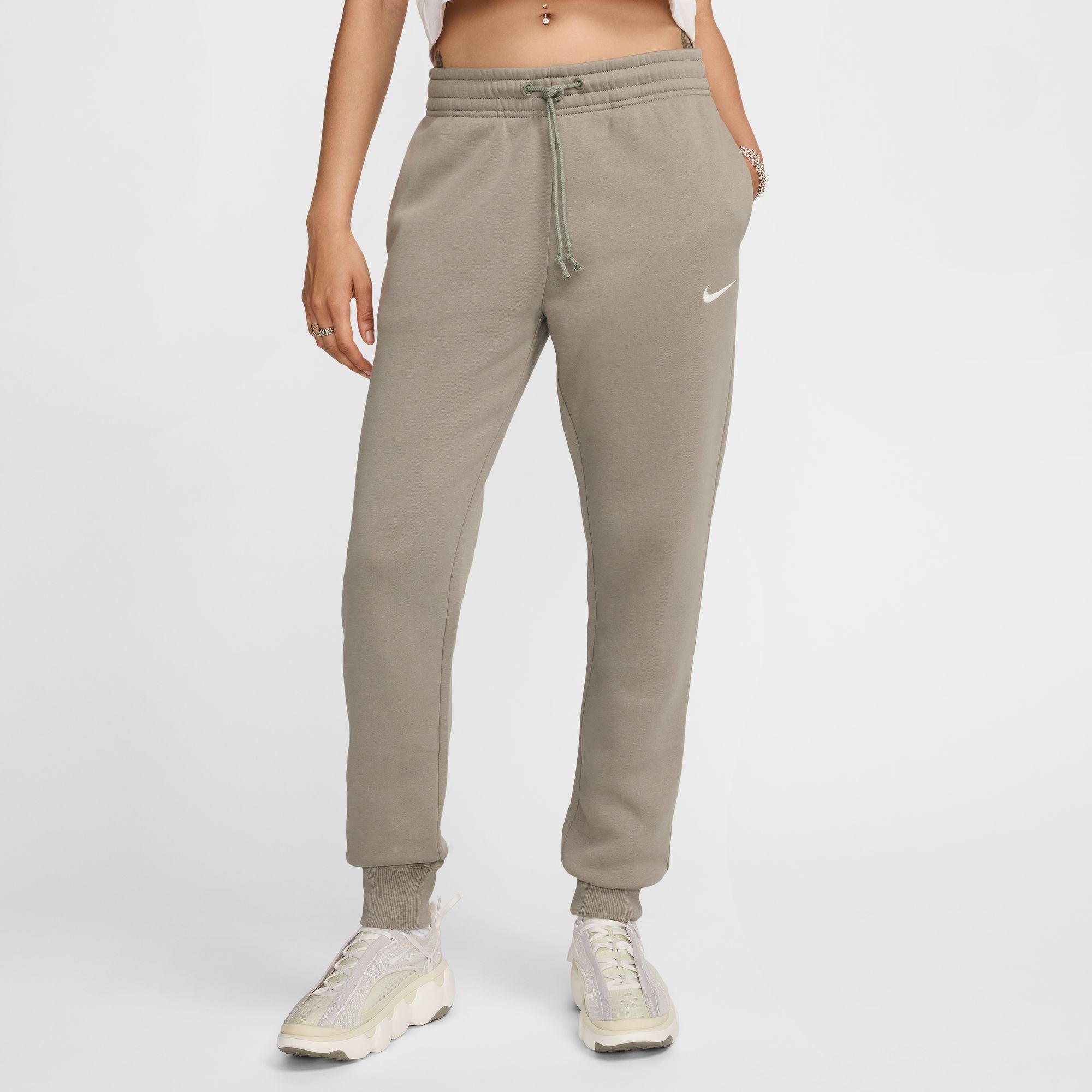 Nike Womens Sportswear Phoenix Fleece Sweatpants - Light Army