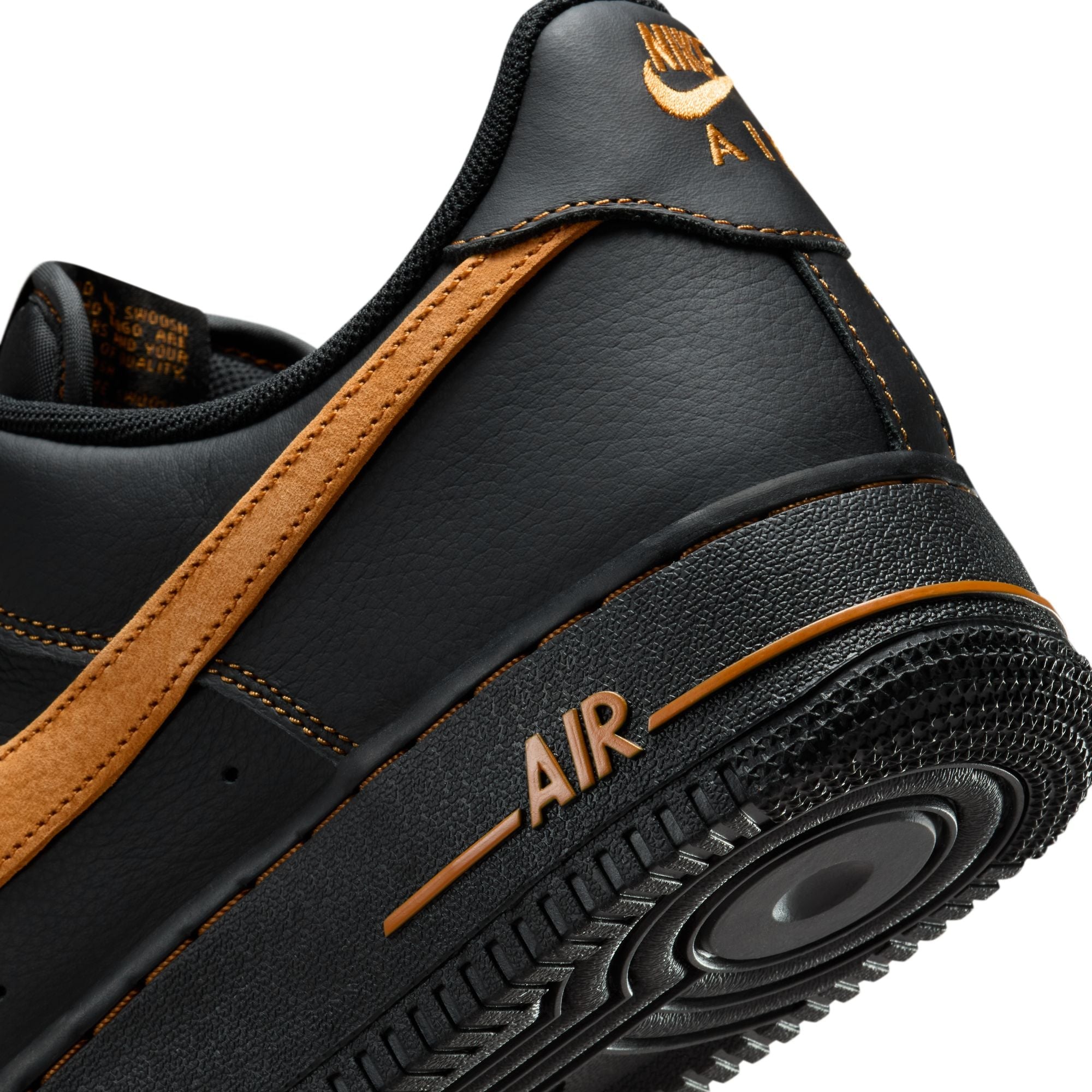 Nike Mens Air Force 1 '07 Lv8 - Black/Desert Ochre