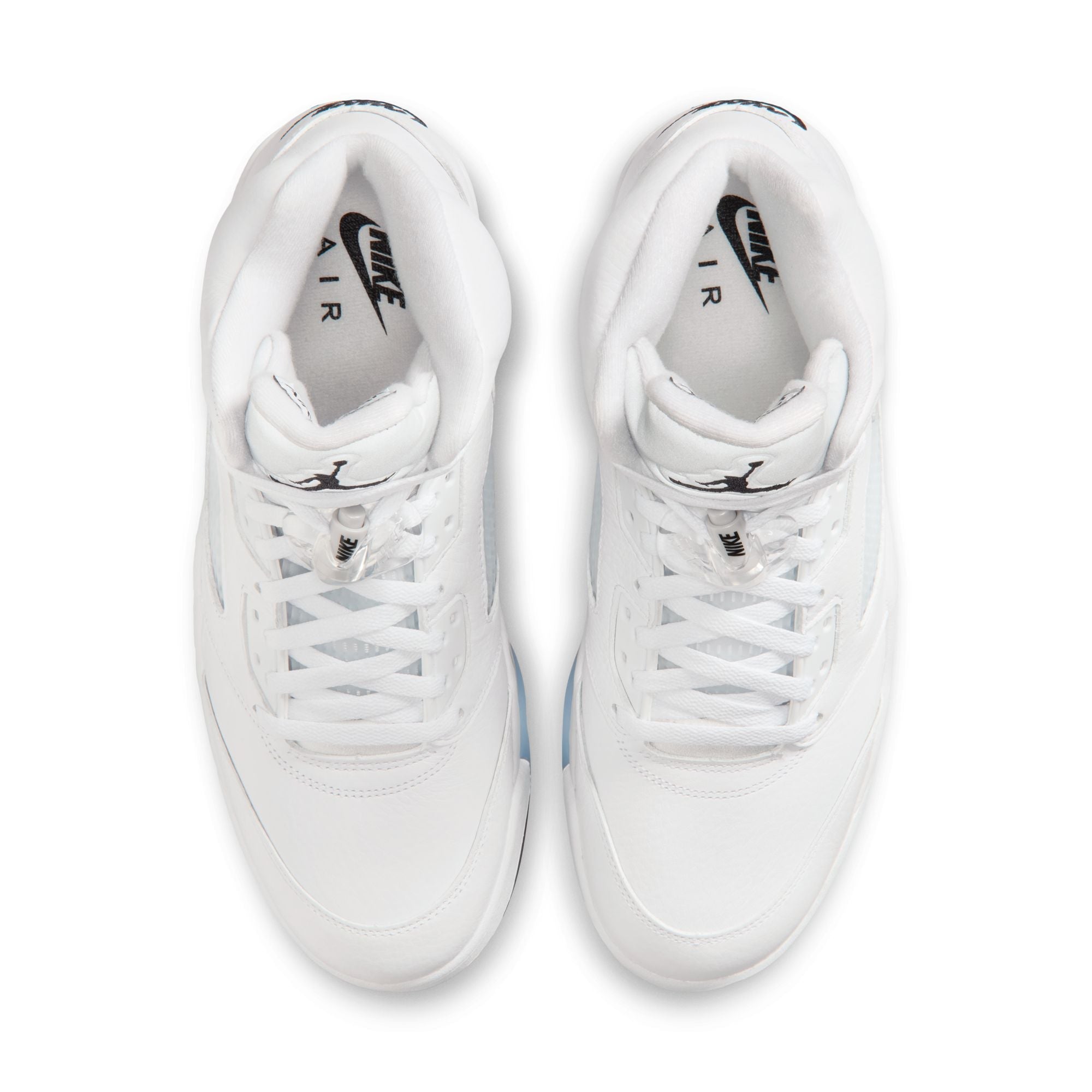 Air Jordan Mens 5 Retro - White Metallic