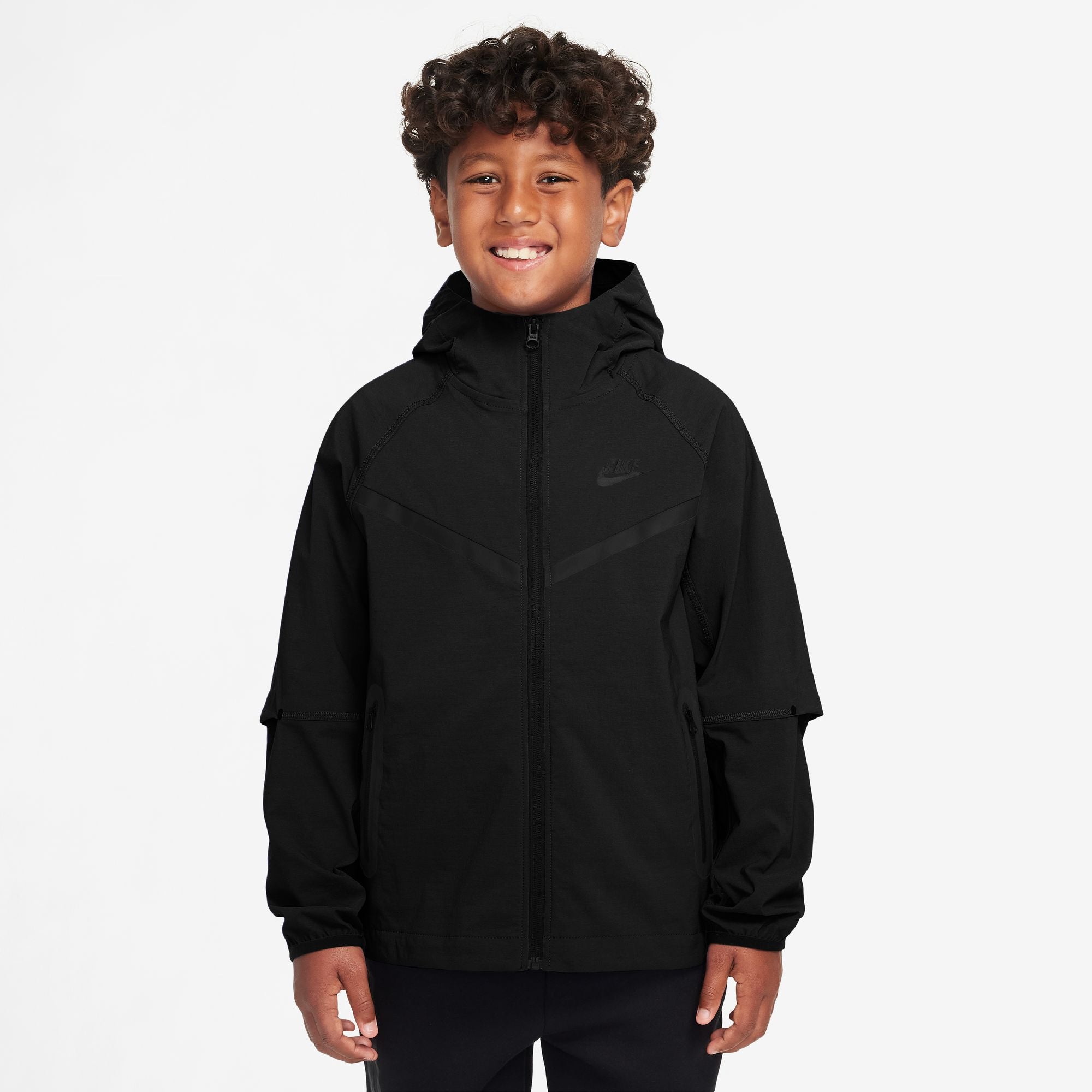 Nike Boys Tech Windrunner Jacket - Black