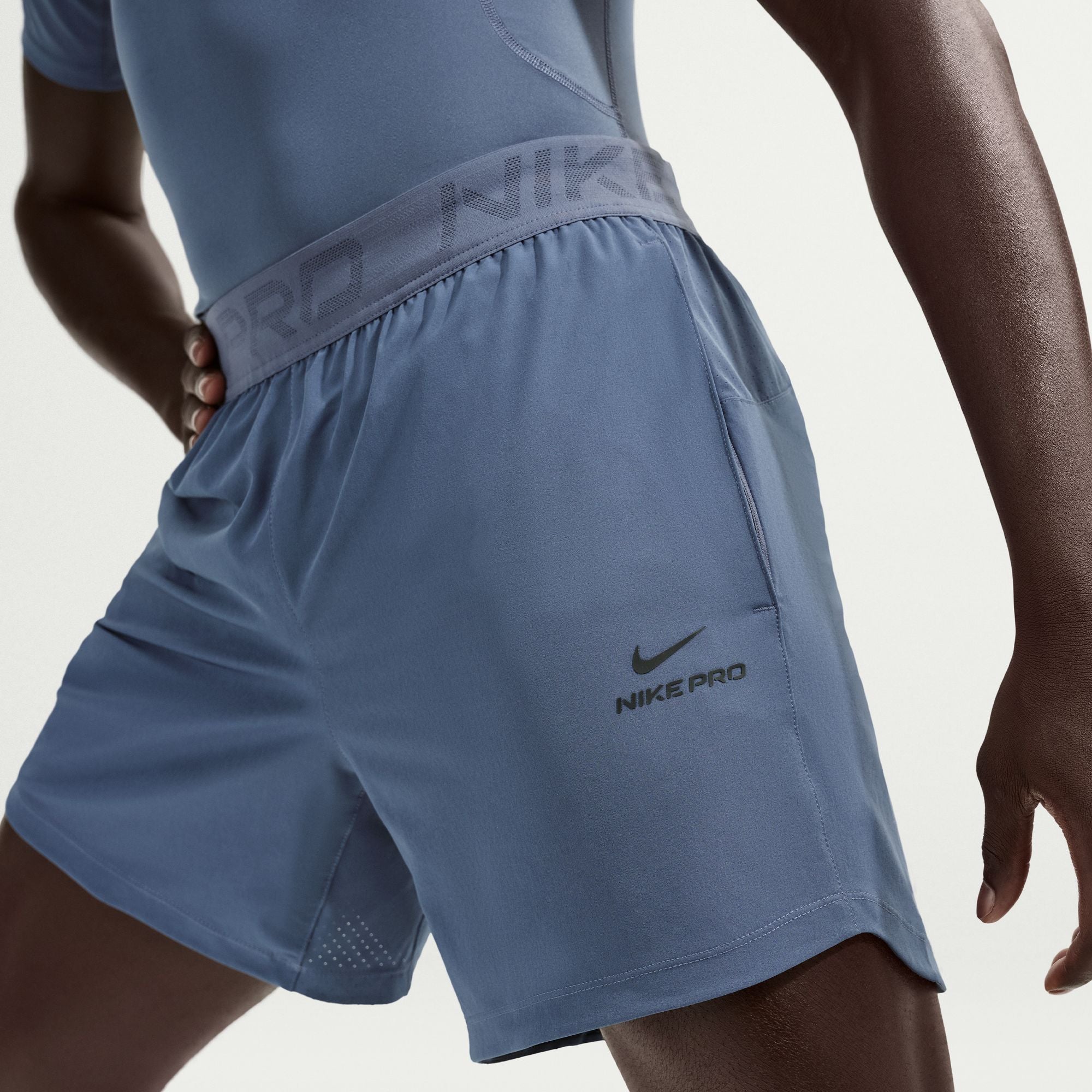 Nike Mens Pro Training 6" Shorts - Diffused Blue