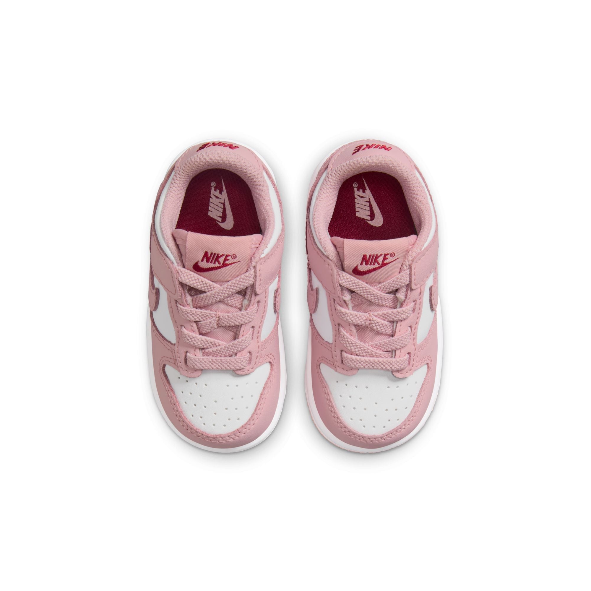 Nike (TD) Dunk Low - White/Pink Glaze