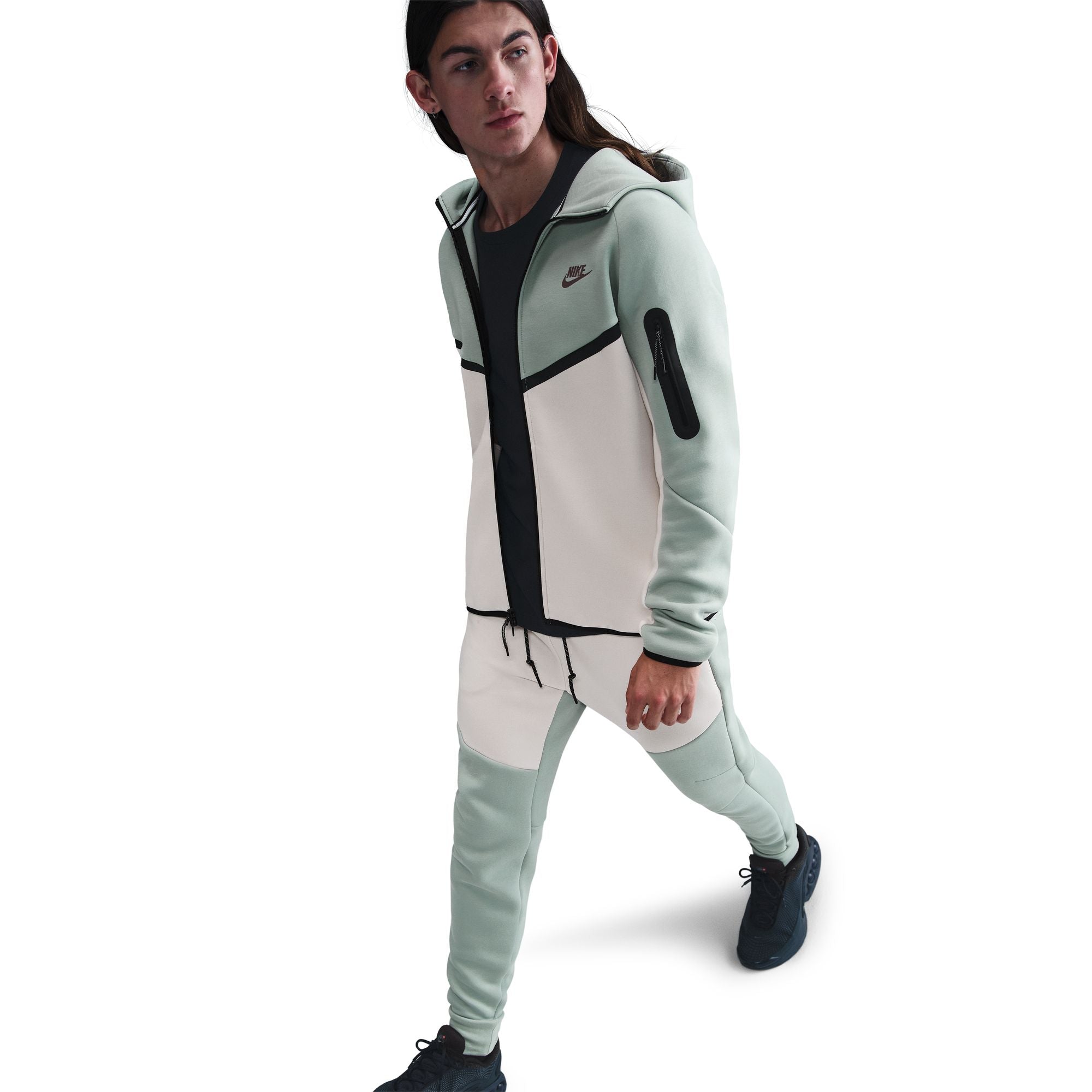Nike Mens Tech Fleece Hoodie - Dusty Sage