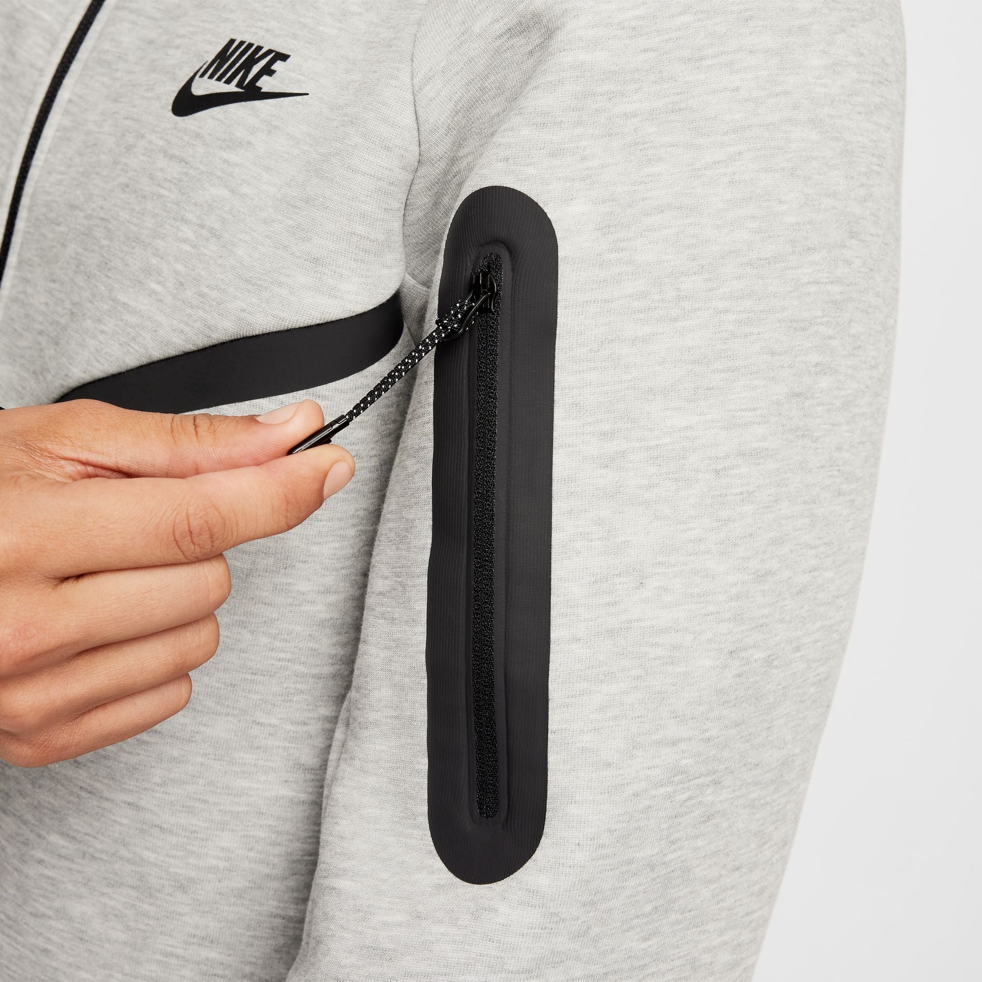 Nike Mens Tech Fleece Hoodie - Heather Grey
