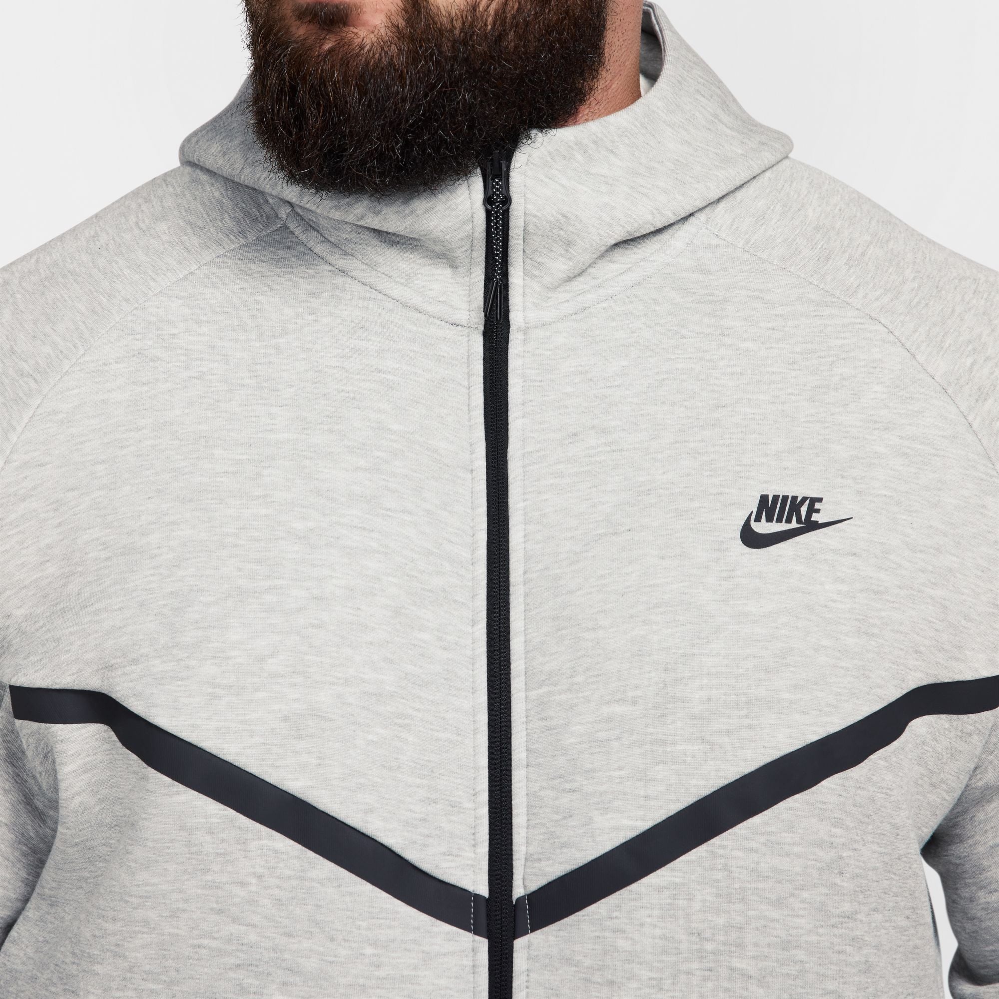 Nike Mens Tech Fleece Hoodie - Heather Grey