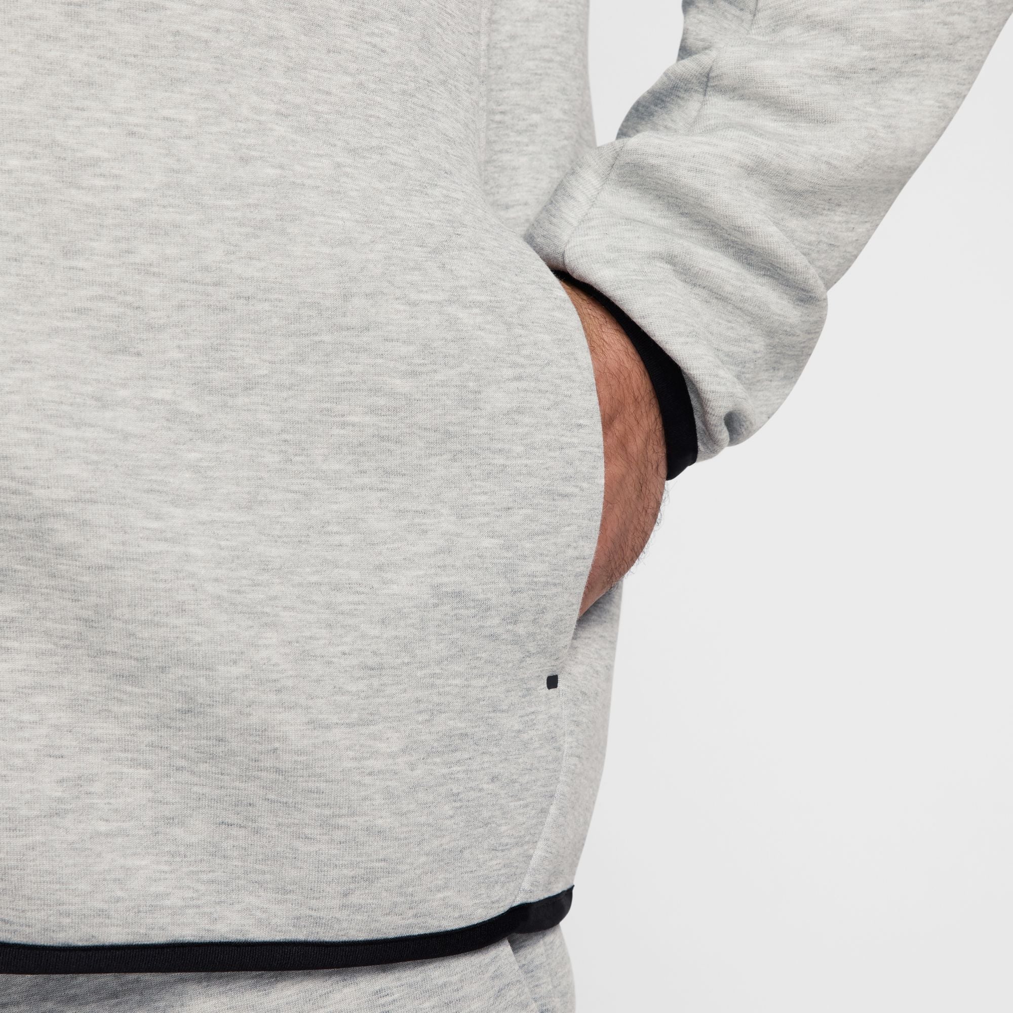 Nike Mens Tech Fleece Hoodie - Heather Grey
