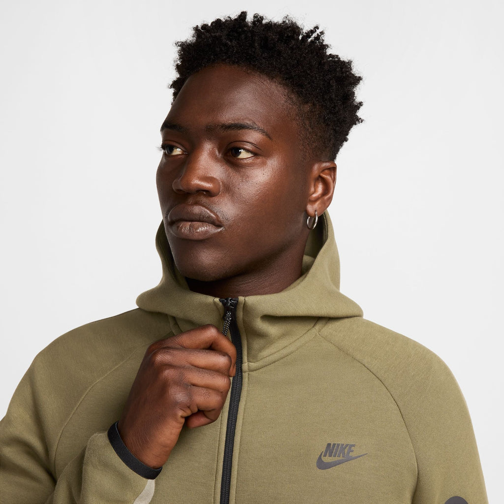 Nike Mens Tech Fleece Hoodie - Medium Olive/Light Army