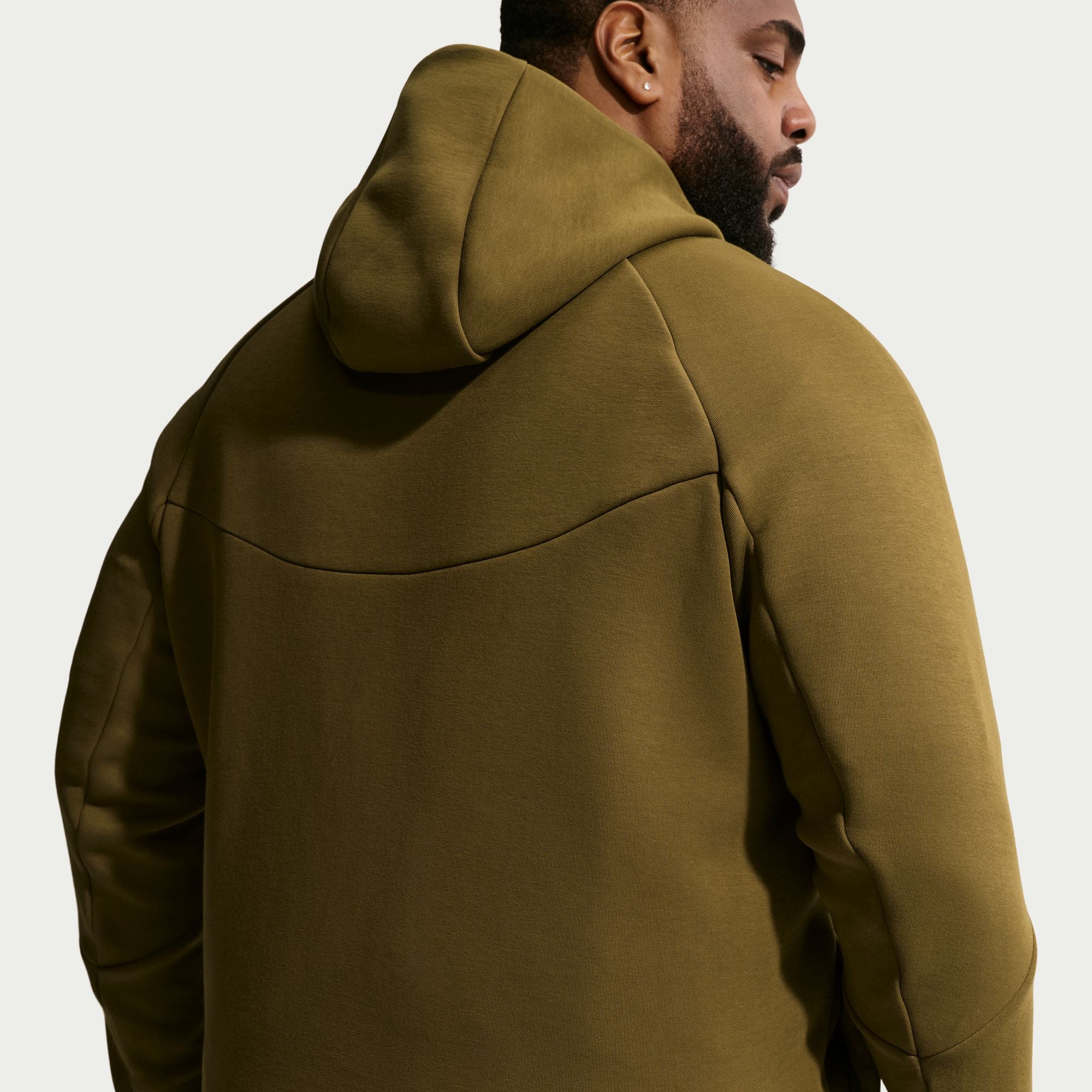 Nike Mens Tech Fleece Windrunner Jacket - Olive Flak