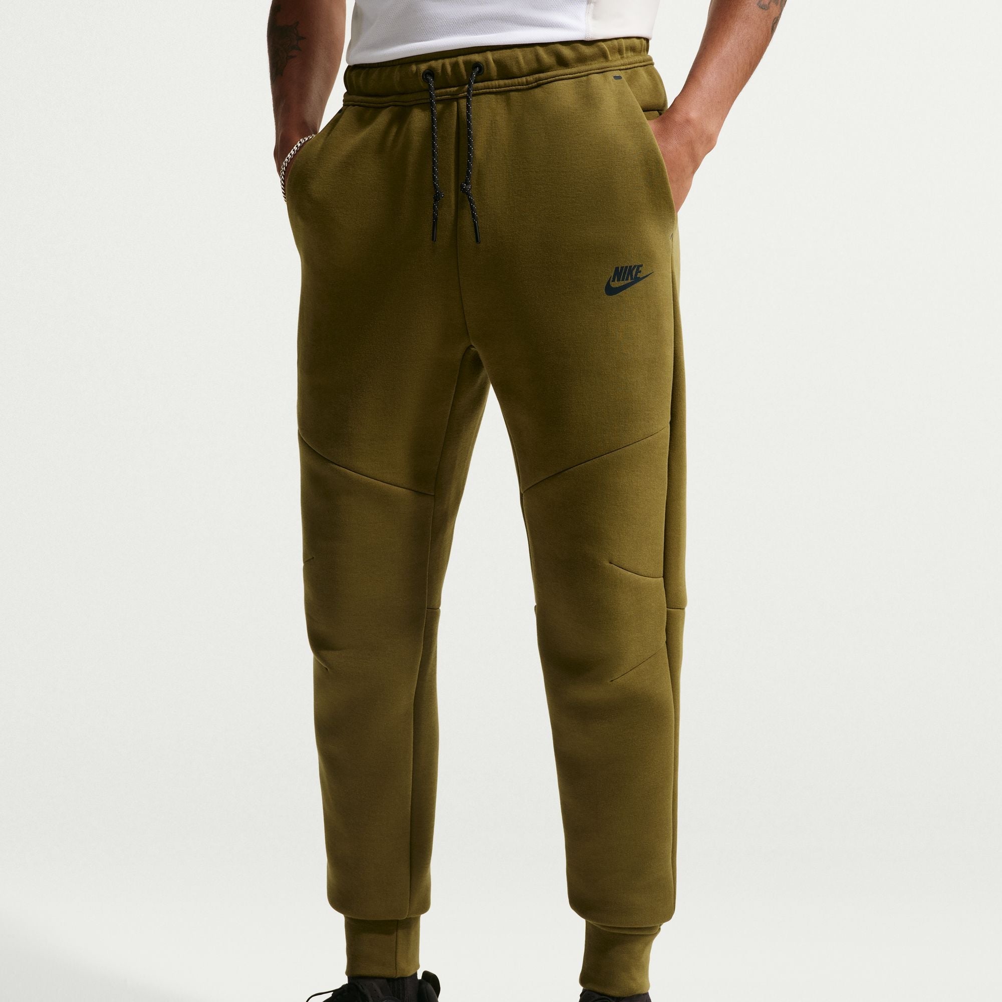 Nike Mens Tech Fleece Joggers - Olive Flak